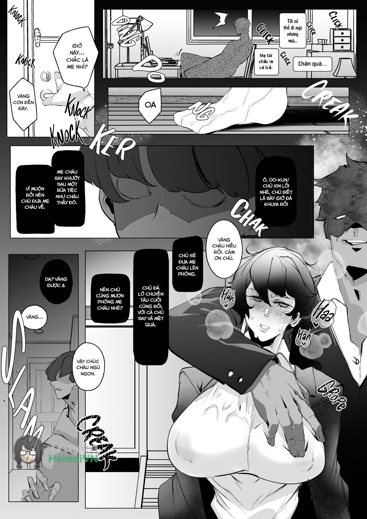 Đọc truyện hentai Người mẹ góa phụ này nào cũng bị sếp phạt - Oneshot