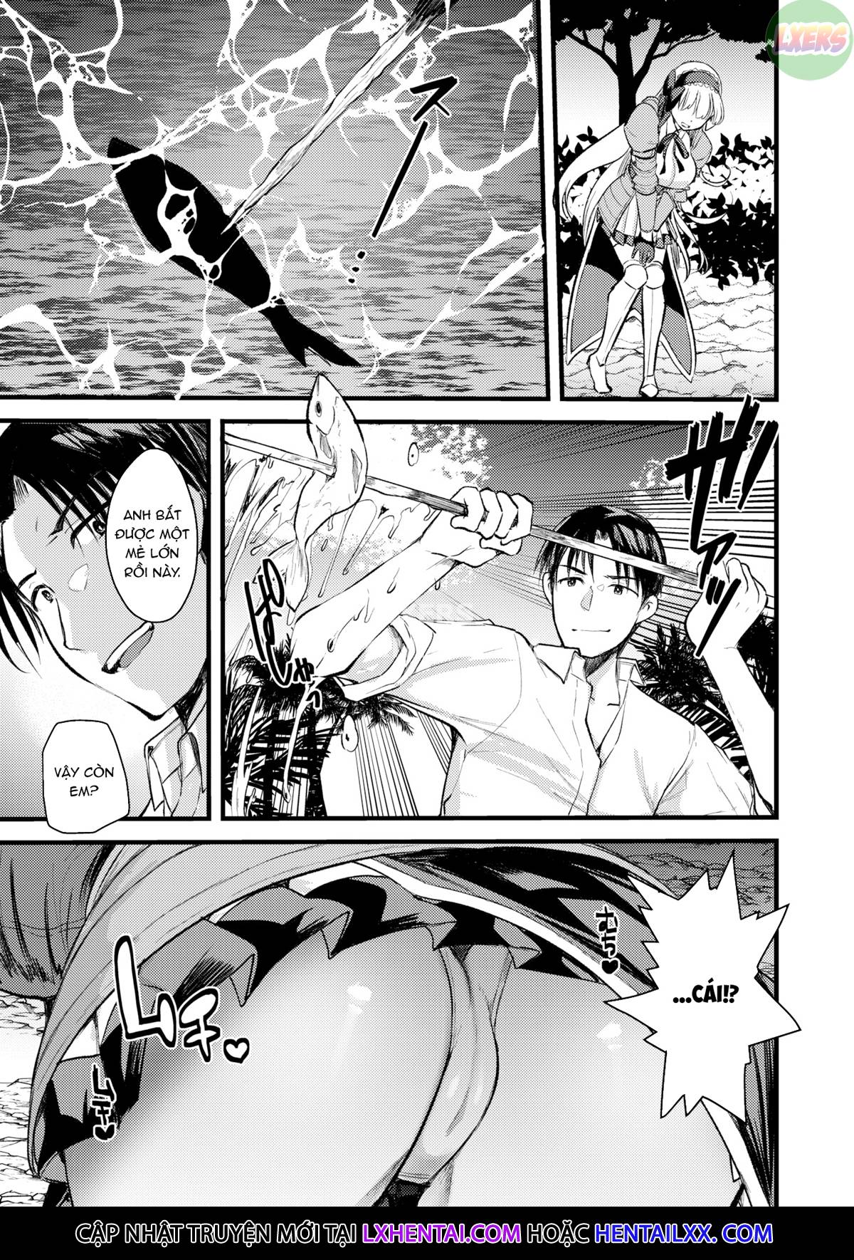 Đọc truyện hentai Cuộc sống thư thái nơi đảo hoang cùng cô Kỵ sĩ công chúa Level 1 - Chap 6