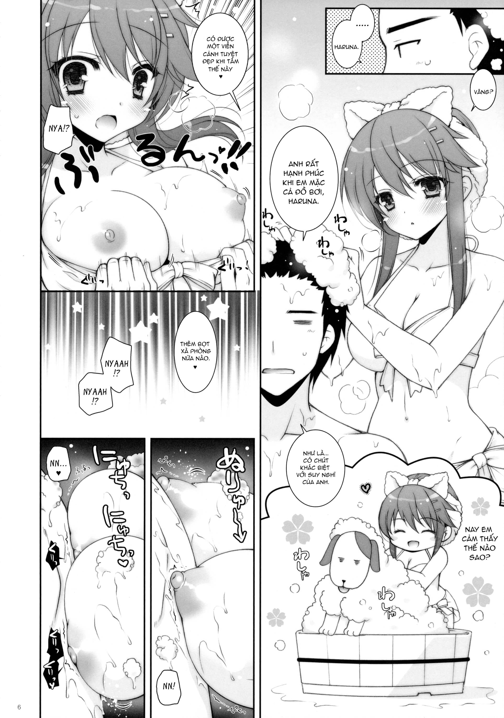 Đọc truyện hentai Ware, Haruna to Ofuro ni Totsunyuu su!! (Kantai Collection -KanColle-) - Oneshot