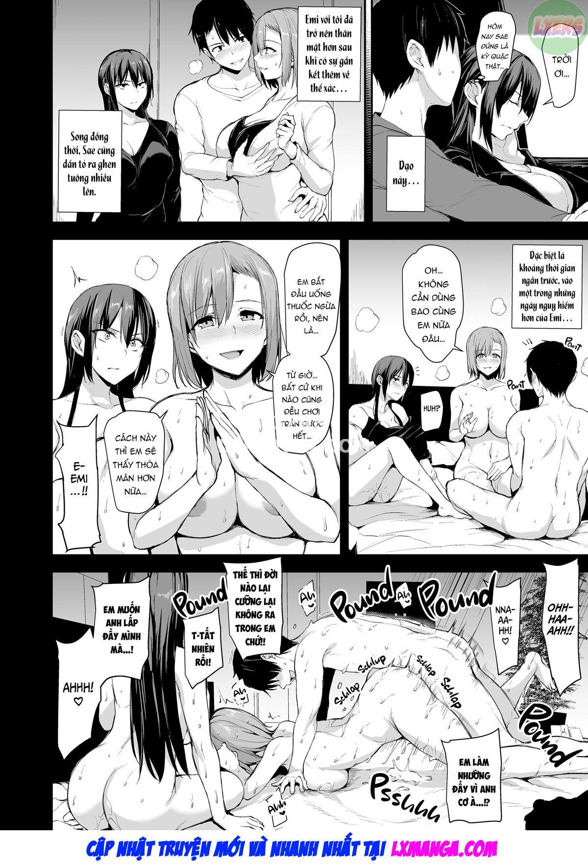 Đọc truyện hentai Không lên đỉnh nổi nếu không có hai cặp vú khủng nên vợ tôi đã đưa bạn của cô ấy đến! - Chap 2