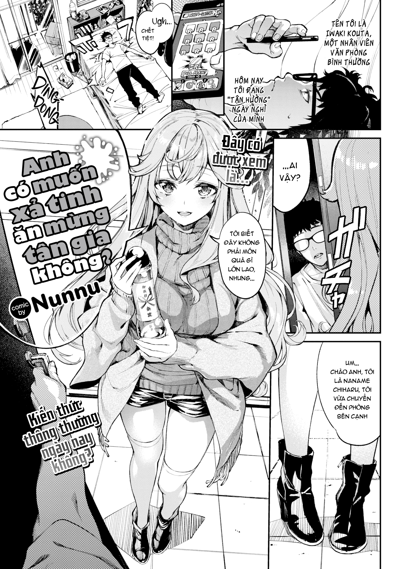 Đọc truyện hentai Anh có muốn xả tinh ăn mừng tân gia không? - Oneshot