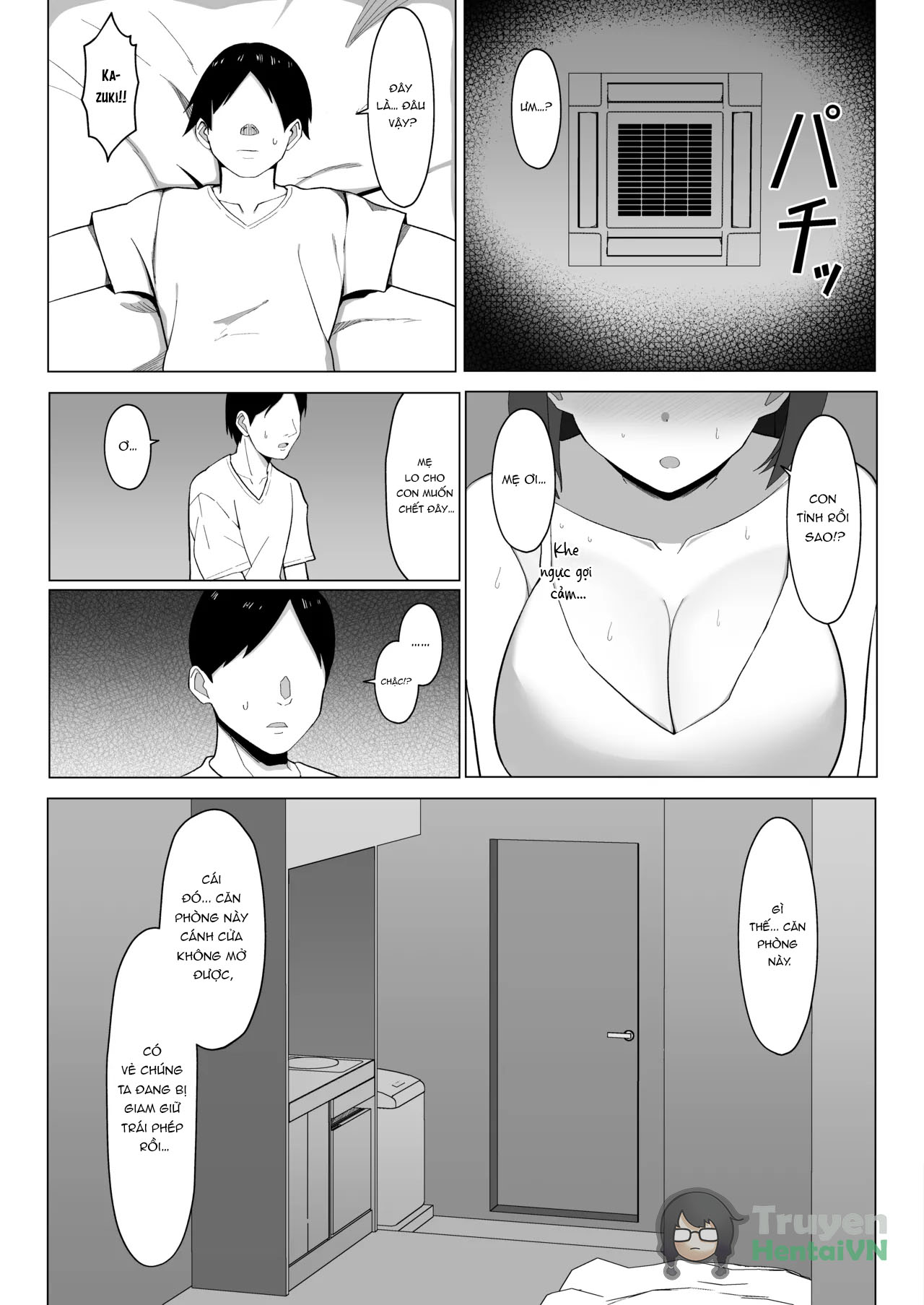 Đọc truyện hentai Kaa-chan to Sex Shinai to Derarenai Heya ~Kuchiurusai Haha to Hankouki no Ore~ - Oneshot