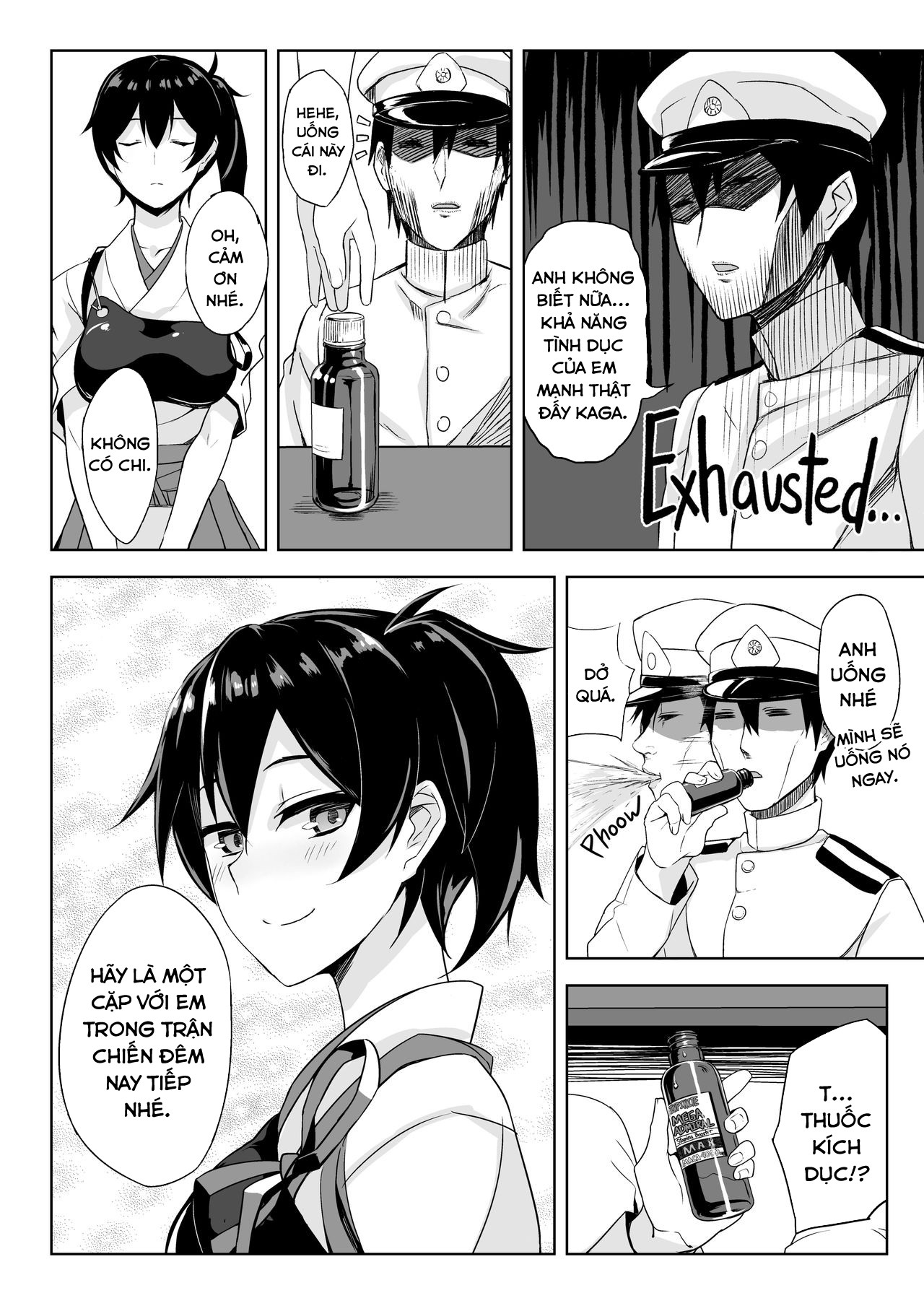 Đọc truyện hentai Worries of the Secretary Ship Kaga - Oneshot