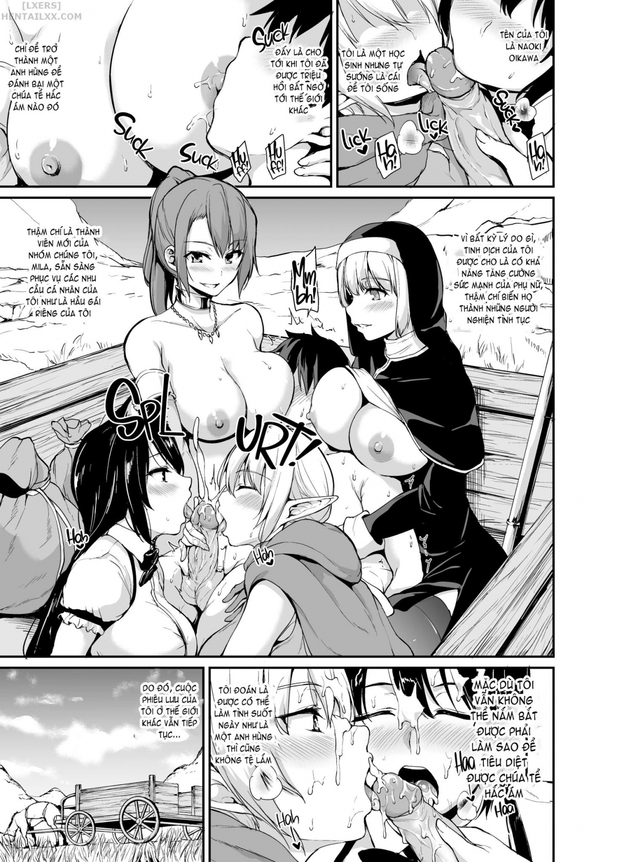 Đọc truyện hentai Tales of a Harem in Another World - Chap 3 - Creampie the Lady Knights!
