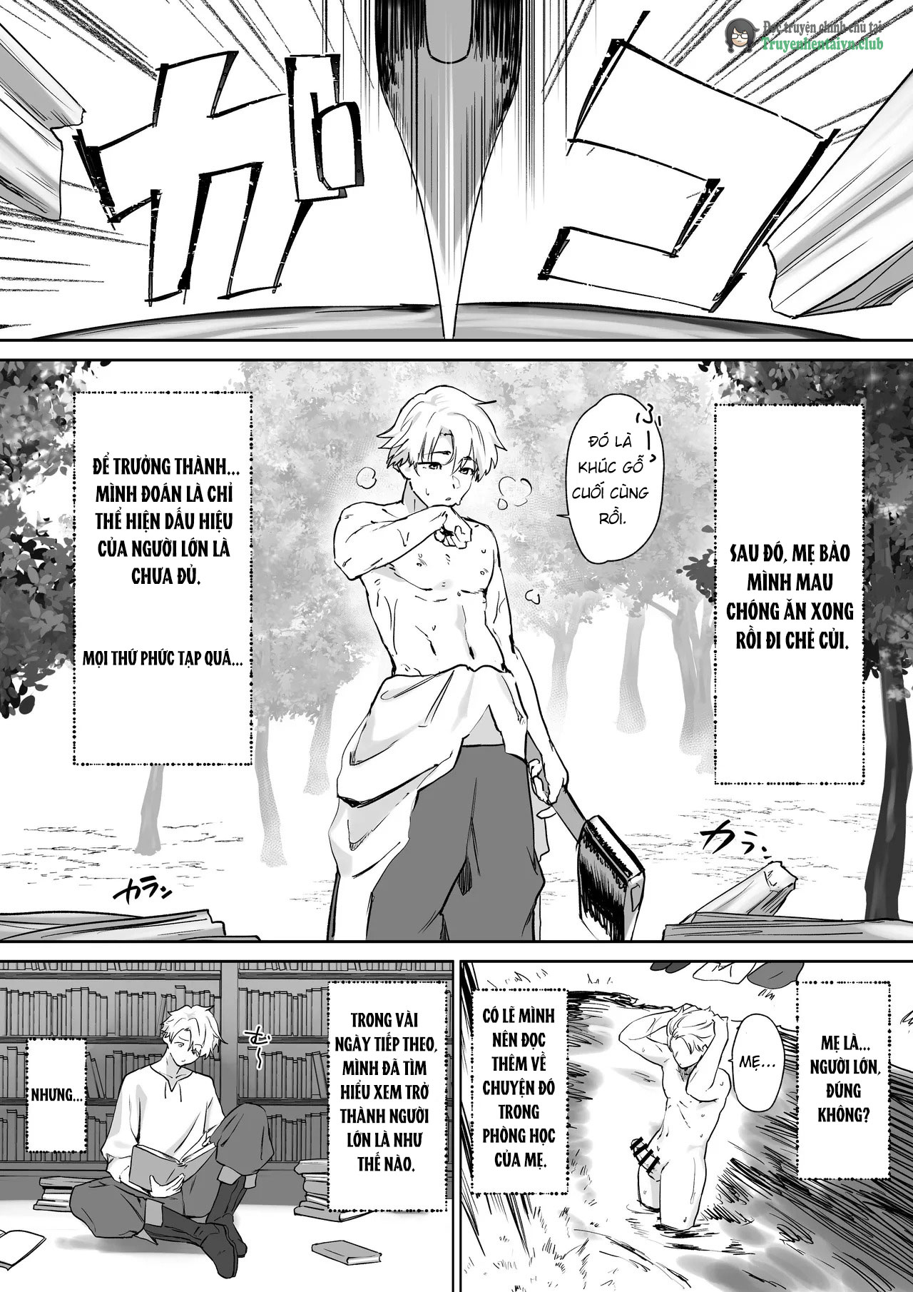 Đọc truyện hentai Elf no Milk de Otona ni Narimashita - Oneshot