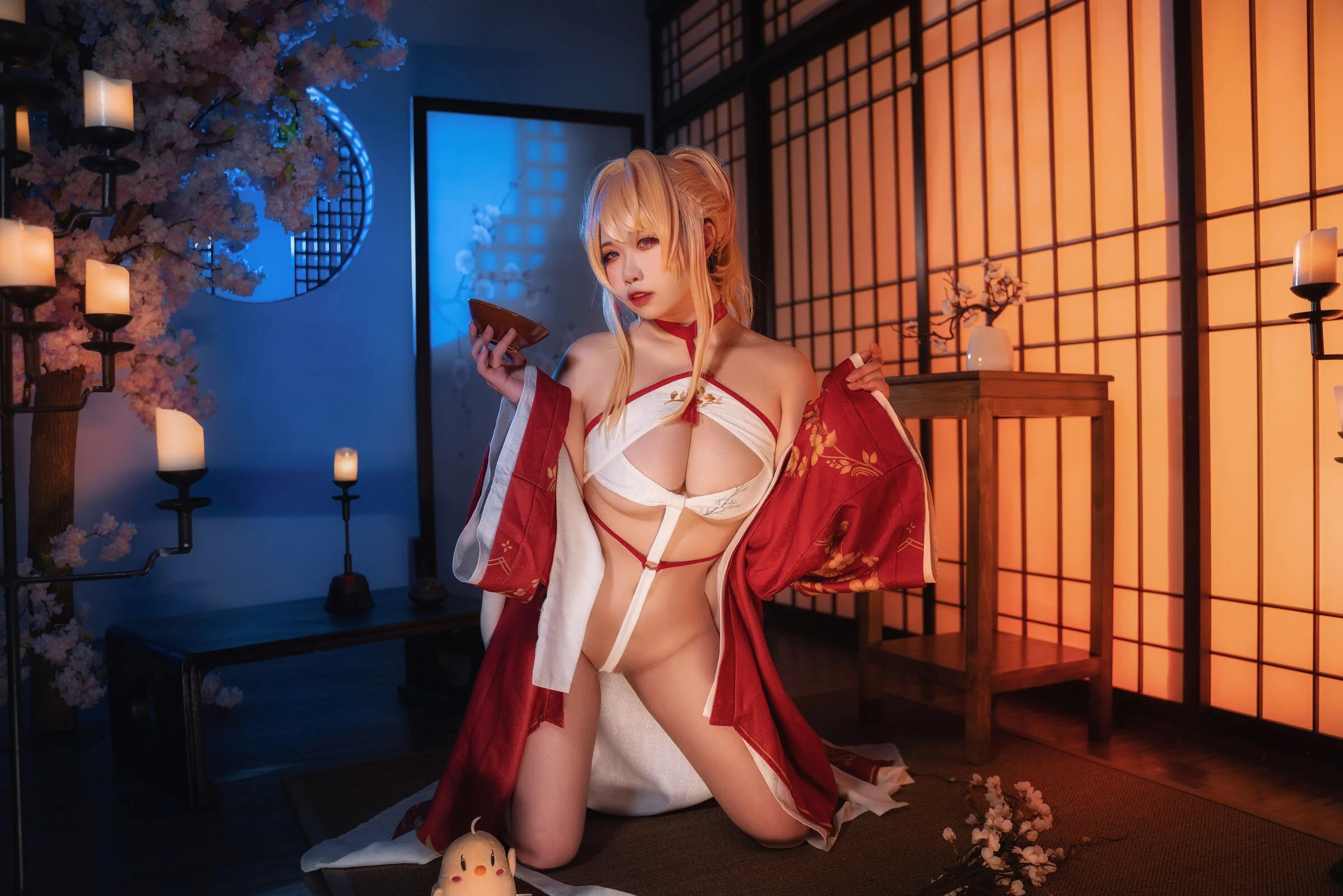 Đọc truyện hentai Tuyển tập Albums siêu phẩm Cosplay - Chap 618 - Sadako Peach - Azur Lane New Year Glory
