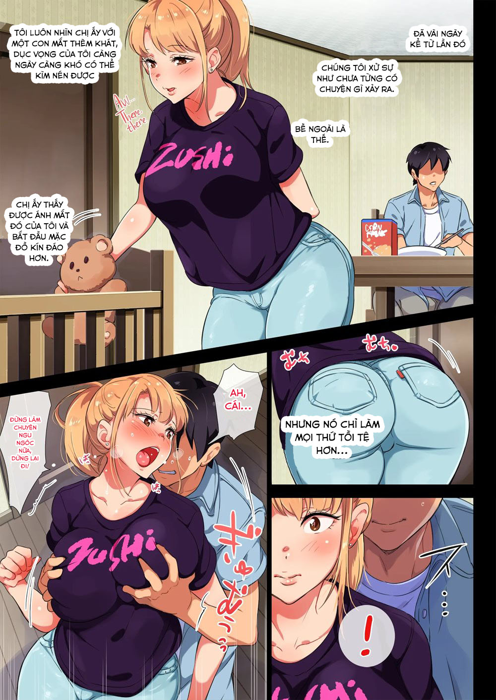 Đọc truyện hentai MY FORMER-DELINQUENT SISTER IS BREASTFEEDING AT HOME - Chap 3