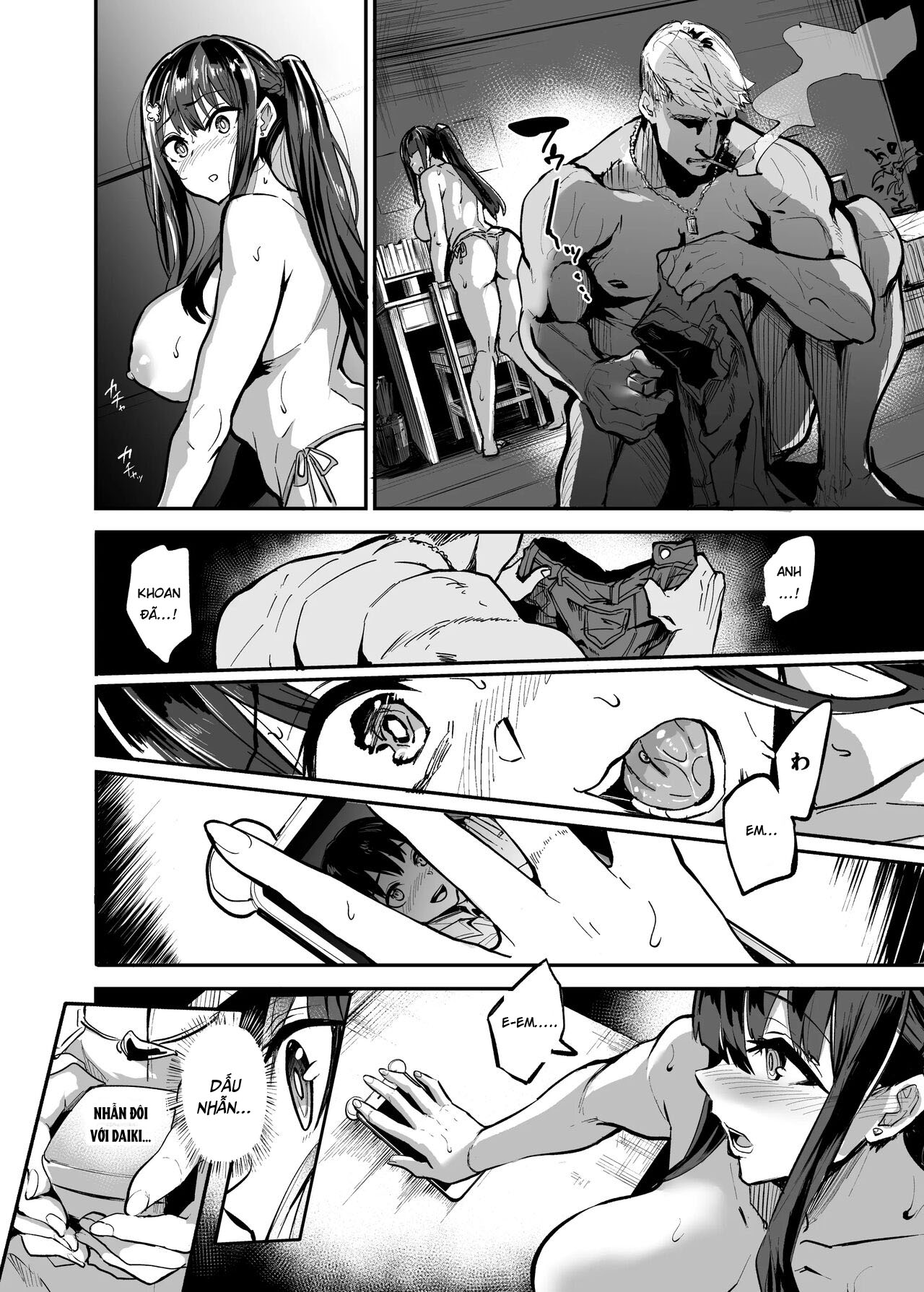 Đọc truyện hentai Kanojo ga Gaikokujin ni Netorareru Manga Ouchi Fuck Hen - Oneshot
