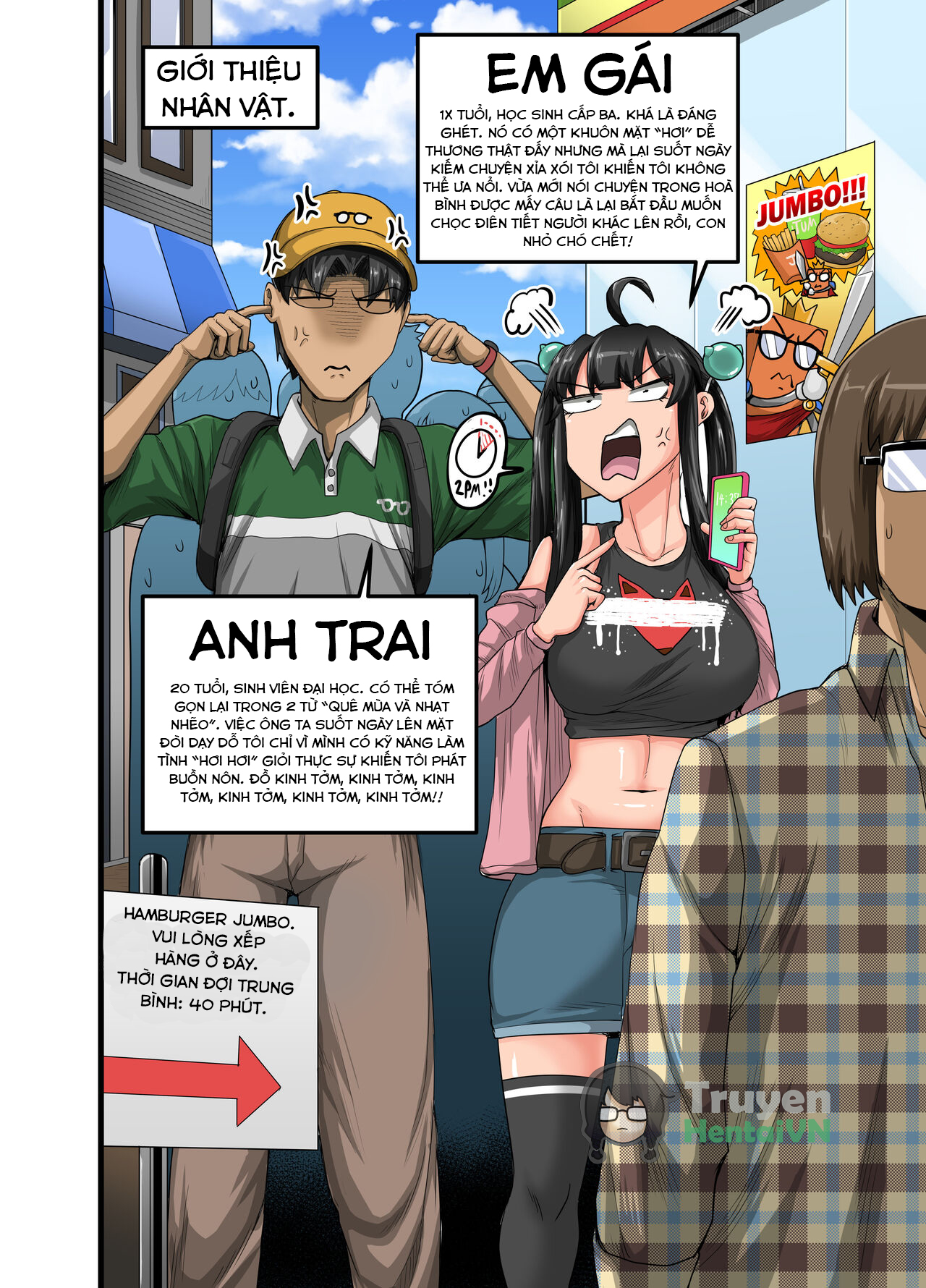 Đọc truyện hentai Dạy dỗ con em gái phiền phức này bằng cá chà bặc - Chap 1