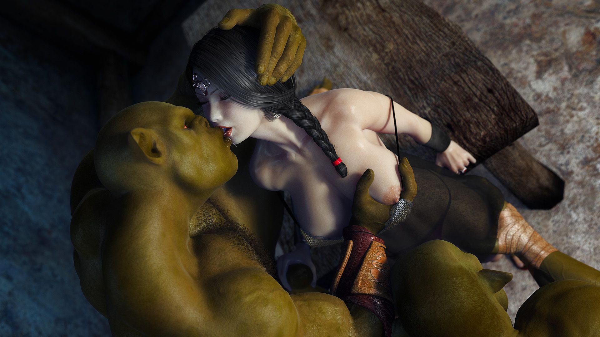 Đọc truyện hentai Secret Of Beauty - Chap 2: Orc Ritual