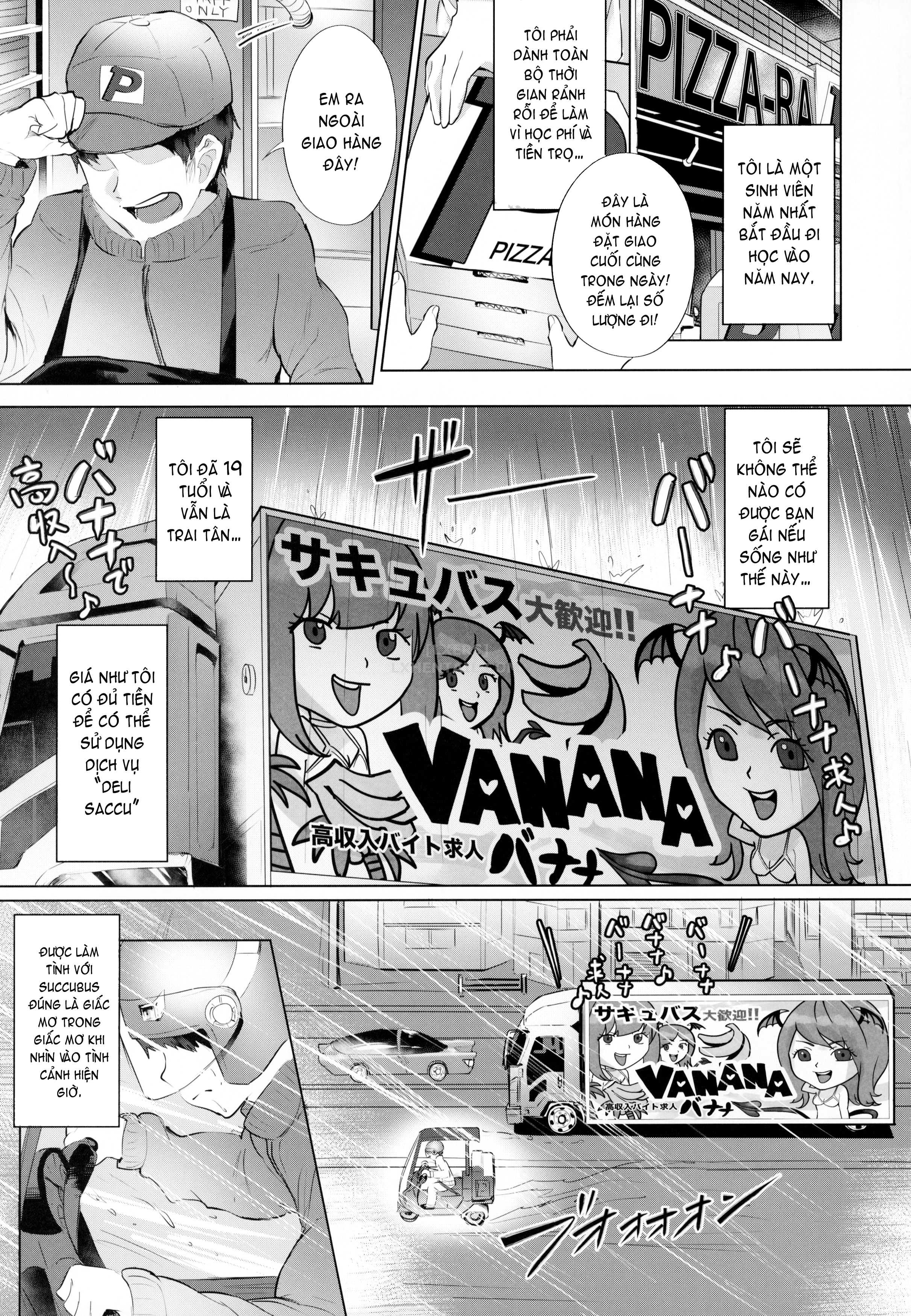 Đọc truyện hentai Succubus☆Delivery!! - Chap 3 - A Report On Being Milked In A Reverse-Delivery By A Succubus Harem
