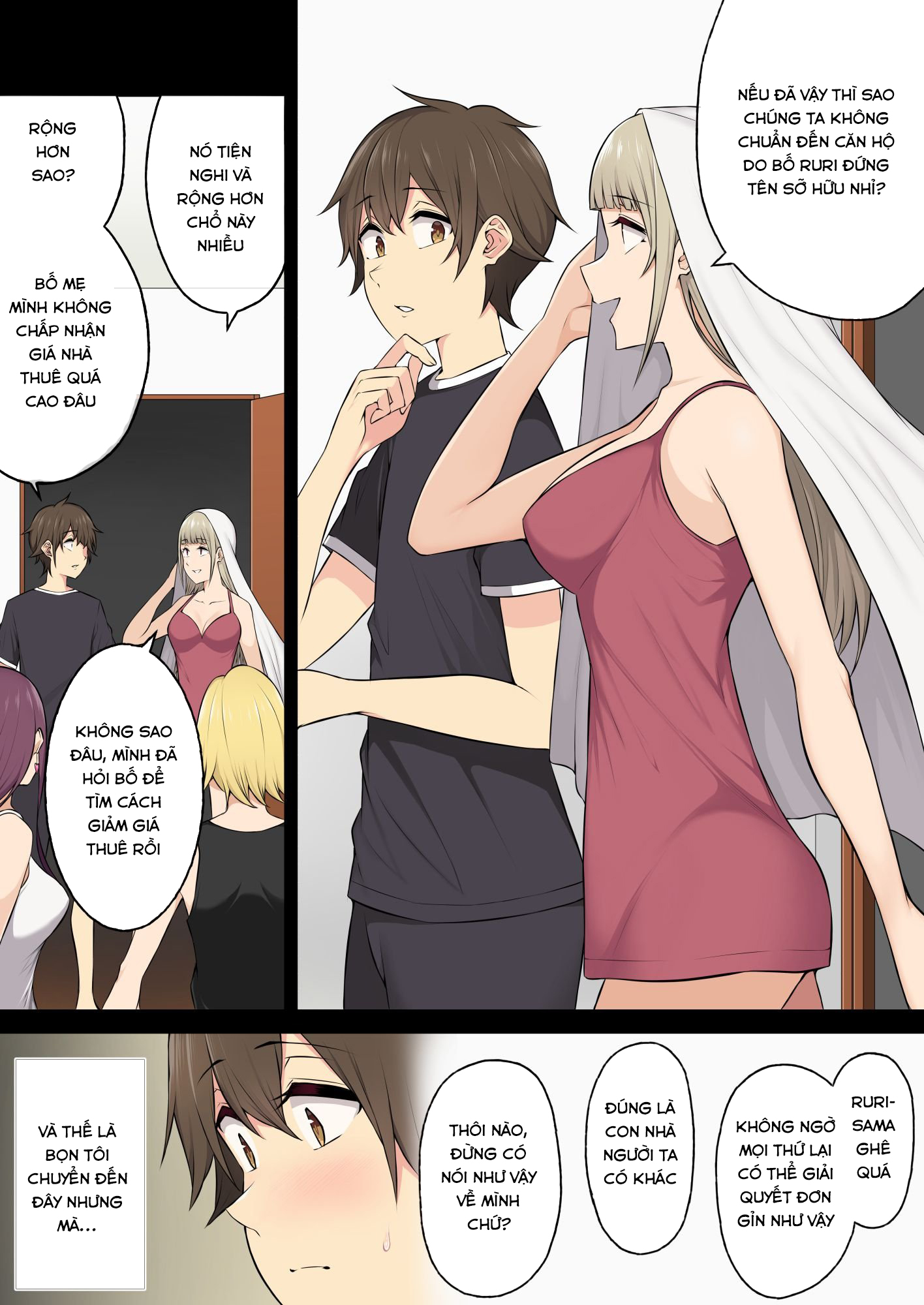 Đọc truyện hentai Imaizumi đưa cả bầy Gyaru về nhà mình - Chap 4.1