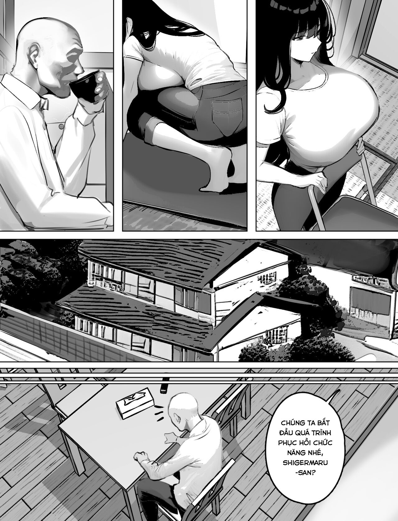 Đọc truyện hentai Bakunyuu Home Helper no Ecchi na Houmon Kaigo - Oneshot