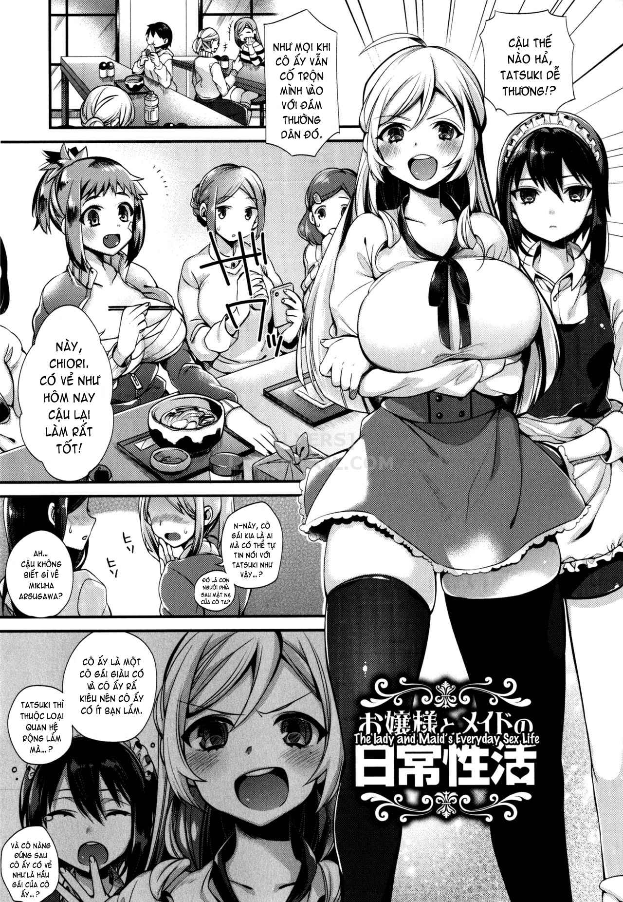 Đọc truyện hentai Ojou-Sama To Maid No Midara Na Seikatsu - Chap 2