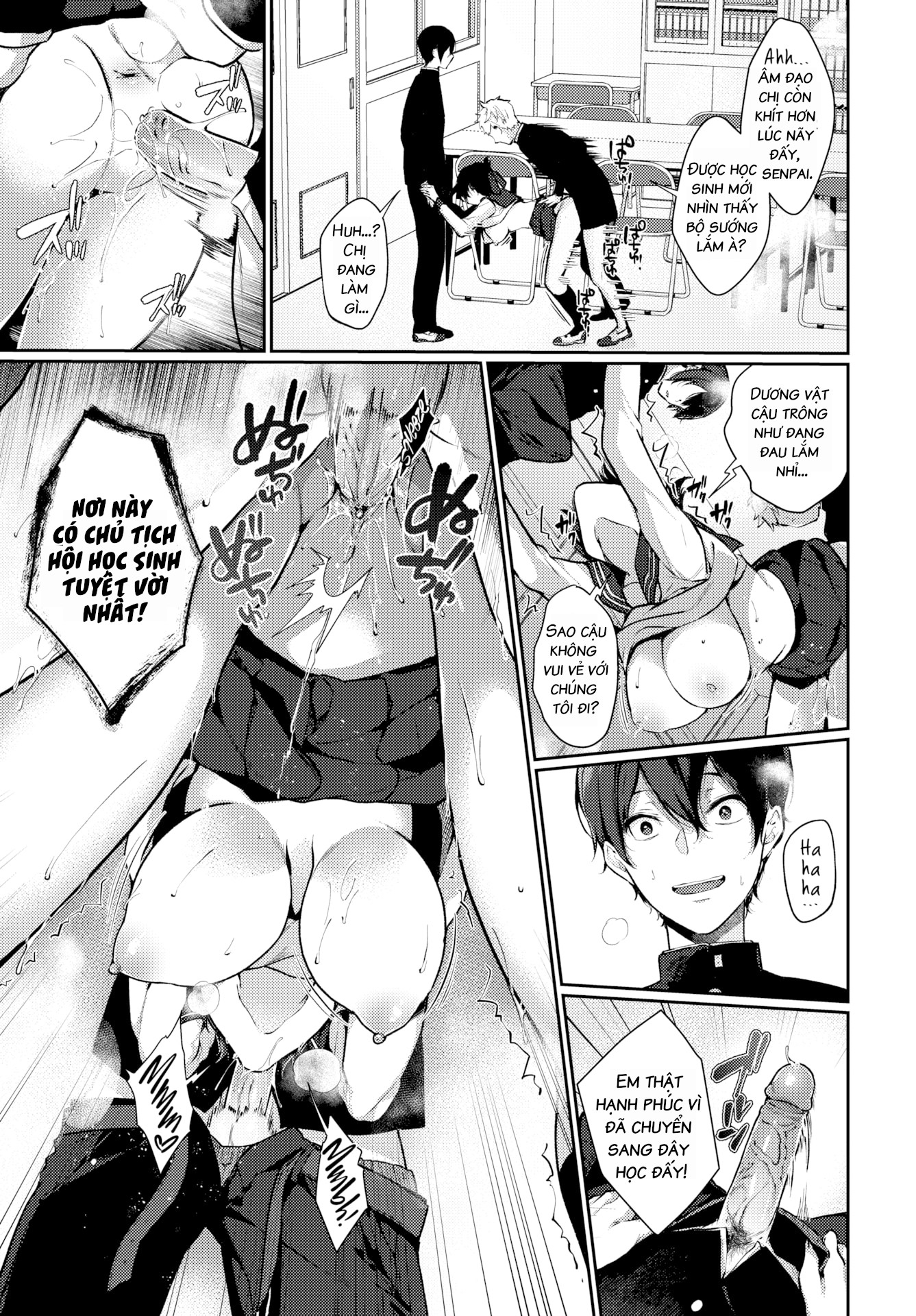 Đọc truyện hentai Henai Binetsu - Chap 3 - The Student Council Presidents Fantasy Trip!