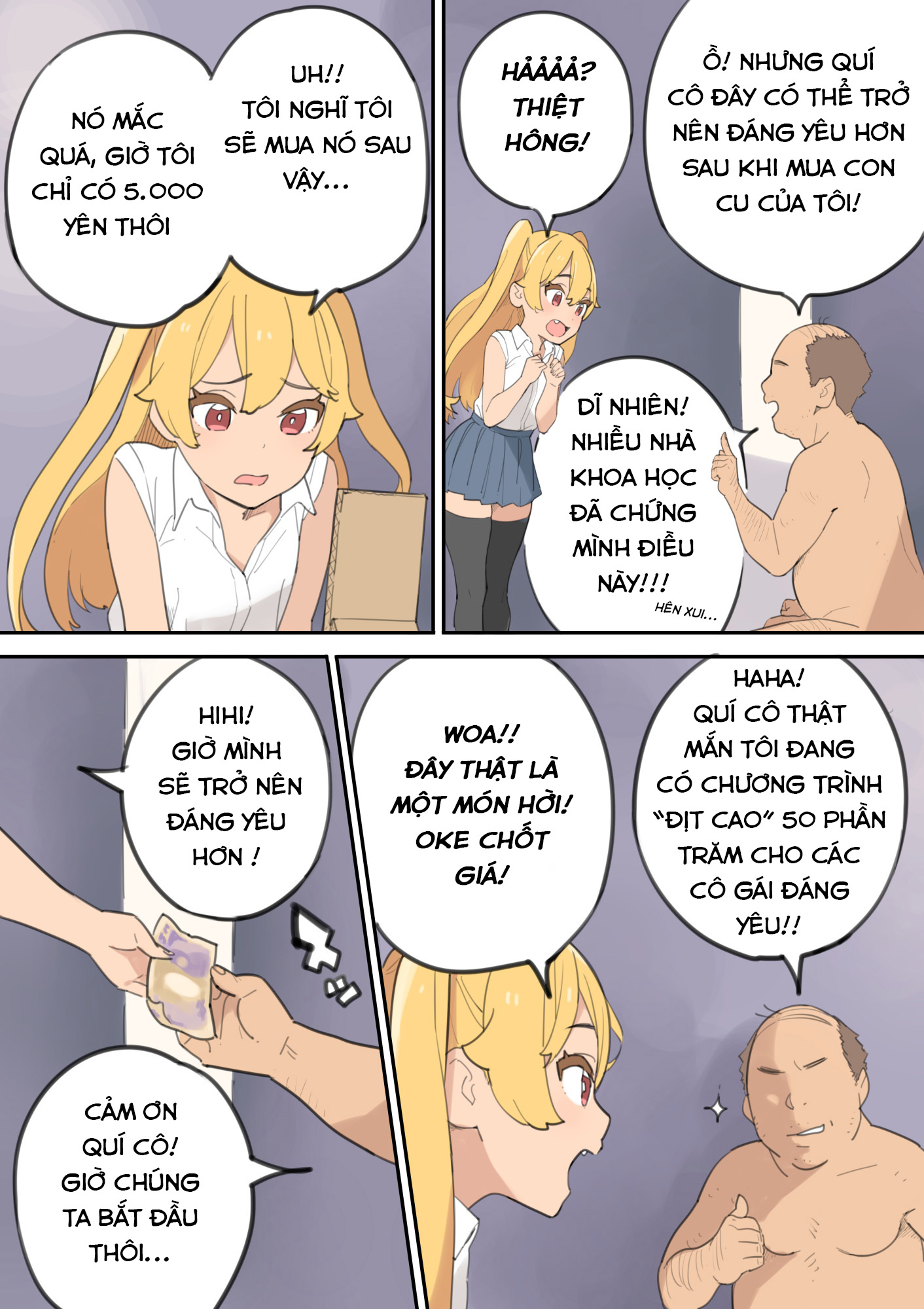 Đọc truyện hentai Chinpo Uri no Ossan - Oneshot