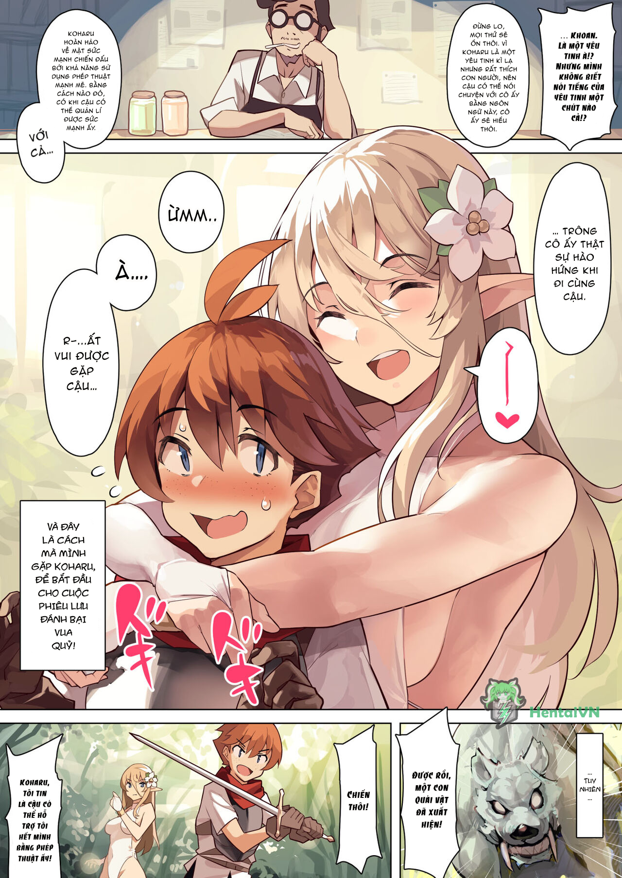 Đọc truyện hentai Dame na Otoko ni Yasashii Elf Manga - Oneshot