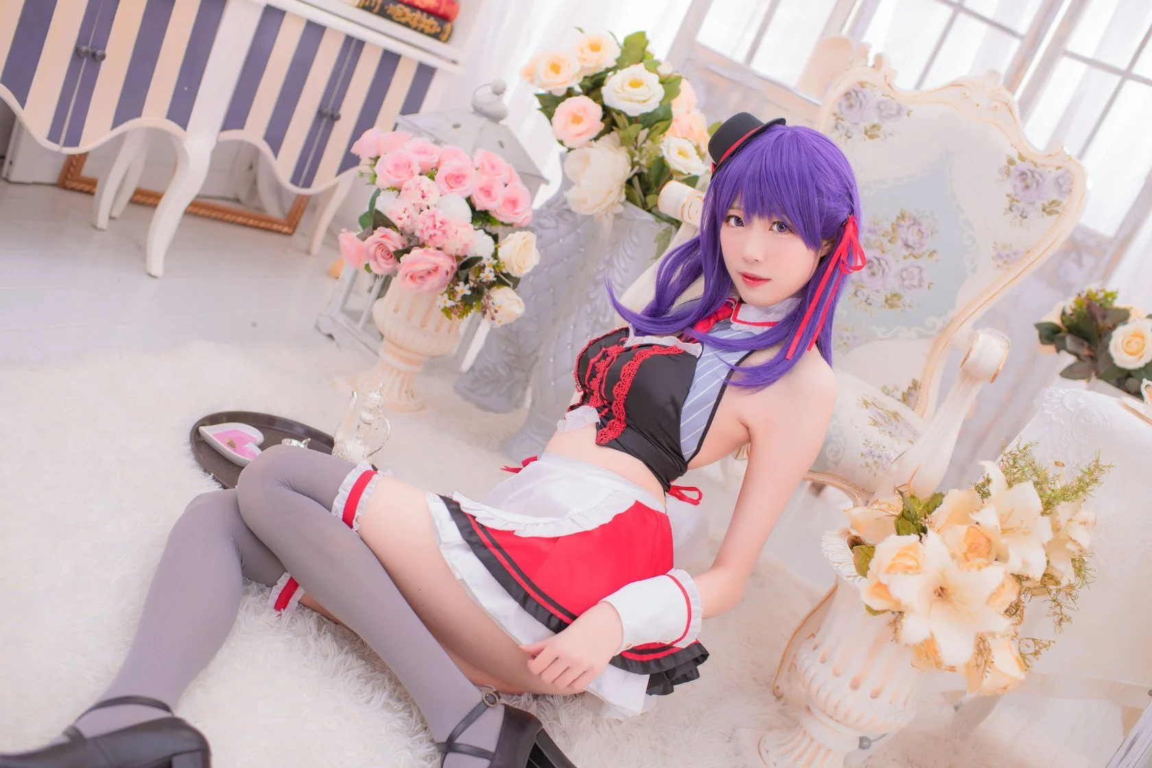 Đọc truyện hentai Tuyển tập Albums siêu phẩm Cosplay - Chap 918 - [Zhajiang Mumu] Sakura Maid