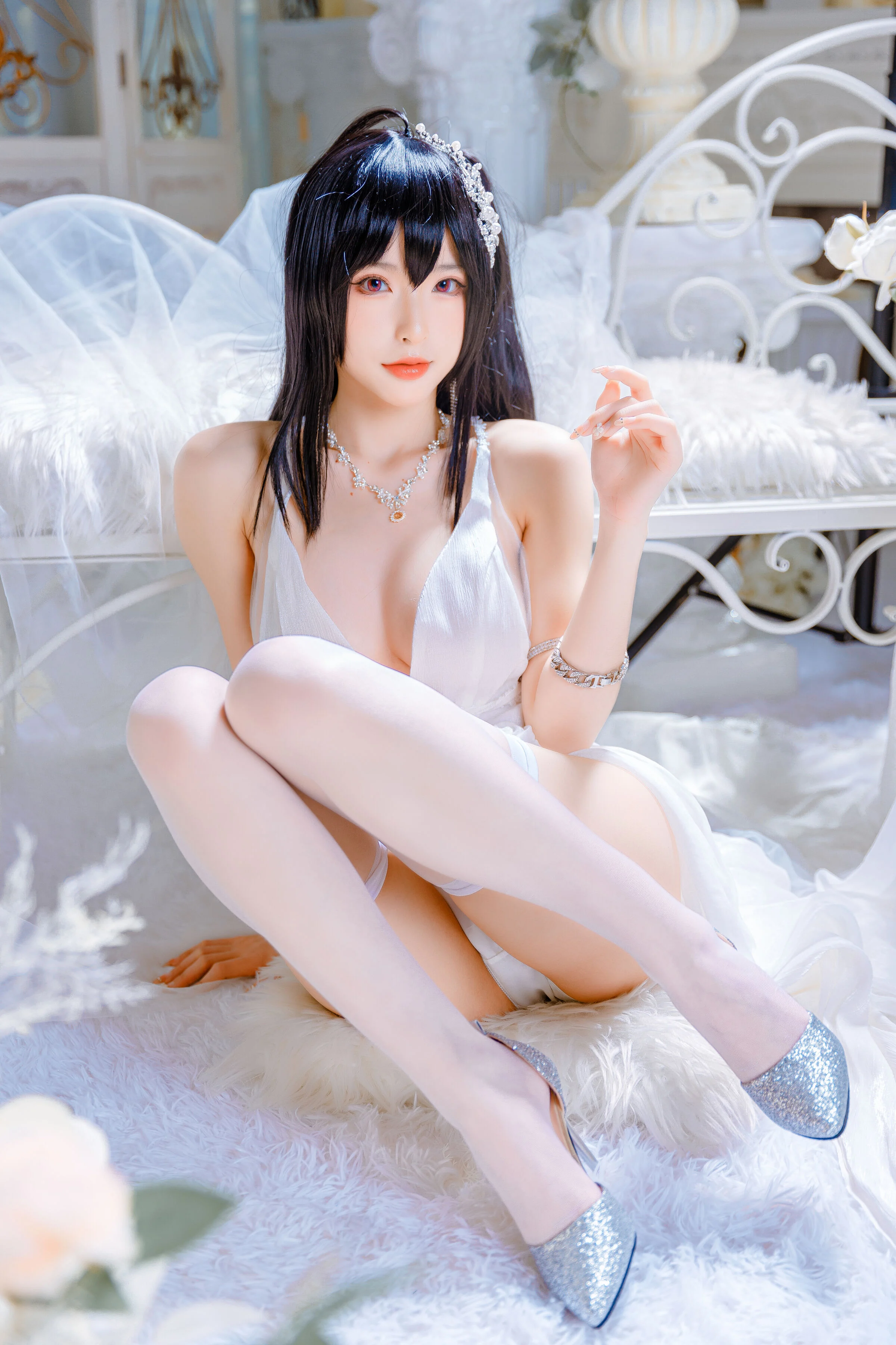 Đọc truyện hentai Tuyển tập Albums siêu phẩm Cosplay - Chap 525 - Shimizu Yuno - Taihou wedding dress