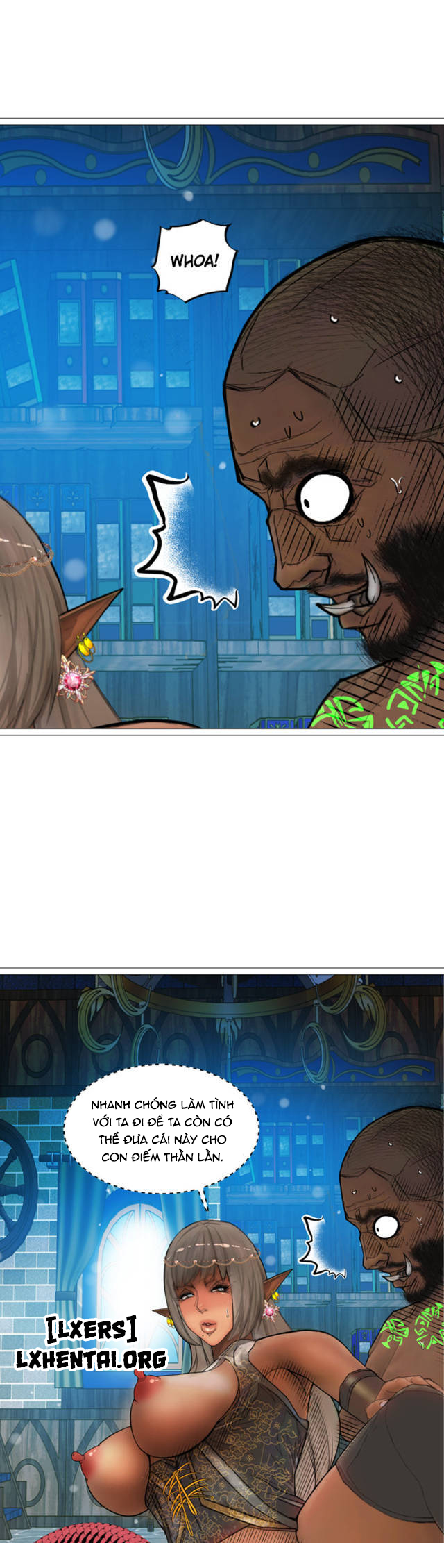 Đọc truyện hentai Nữ Hoàng Dark Elf Và Nô Lệ Orc - Chap 20