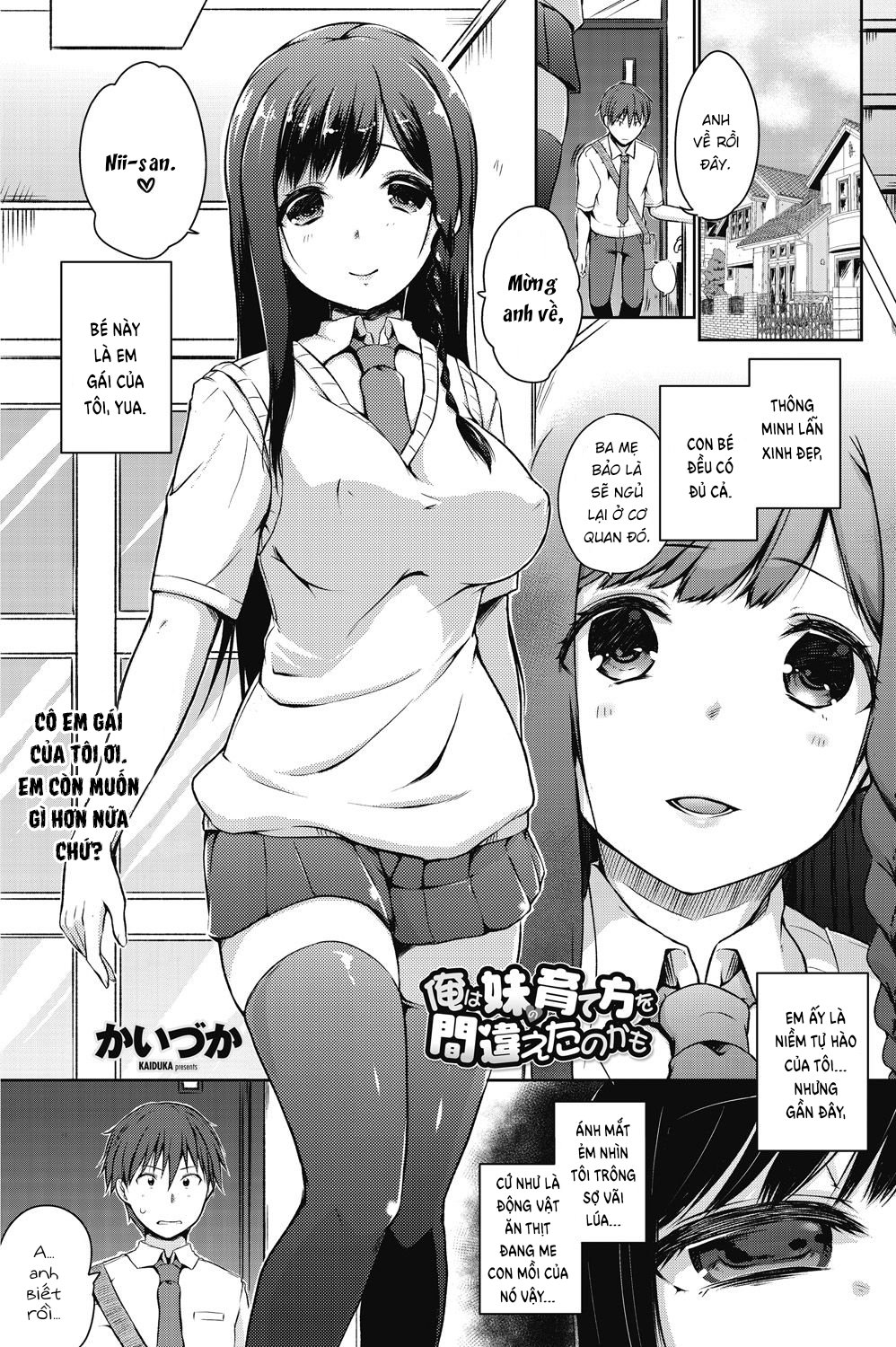 Đọc truyện hentai Hậu Quả Khi Dạy Em Gái Sai Cách - Oneshot