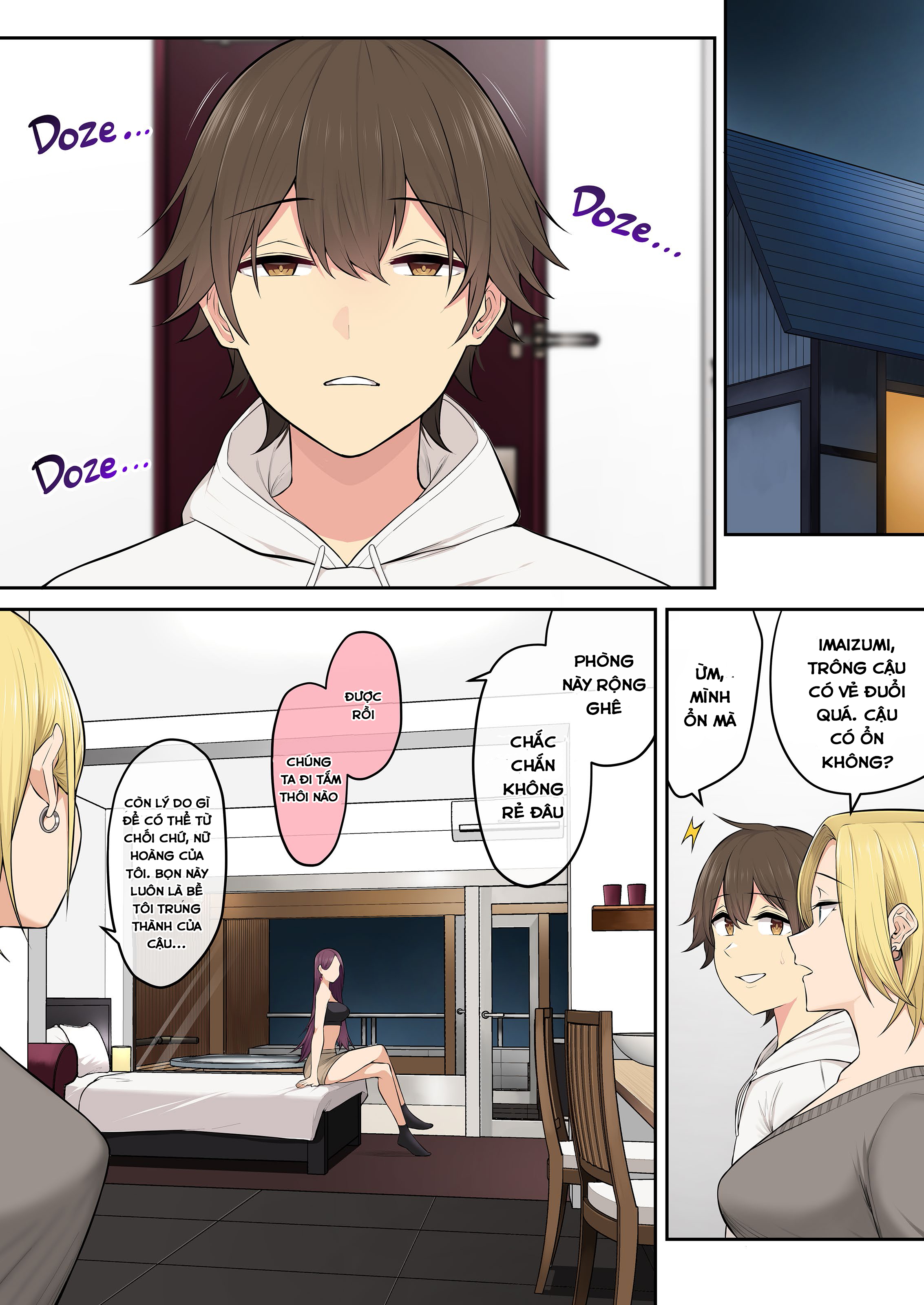 Đọc truyện hentai Imaizumi đưa cả bầy Gyaru về nhà mình - Chap 5