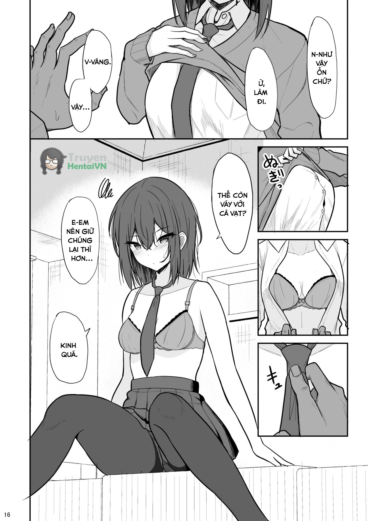 Đọc truyện hentai Tsumetai Senpai ga Mukyoka Nakadashi Sareru made - Oneshot