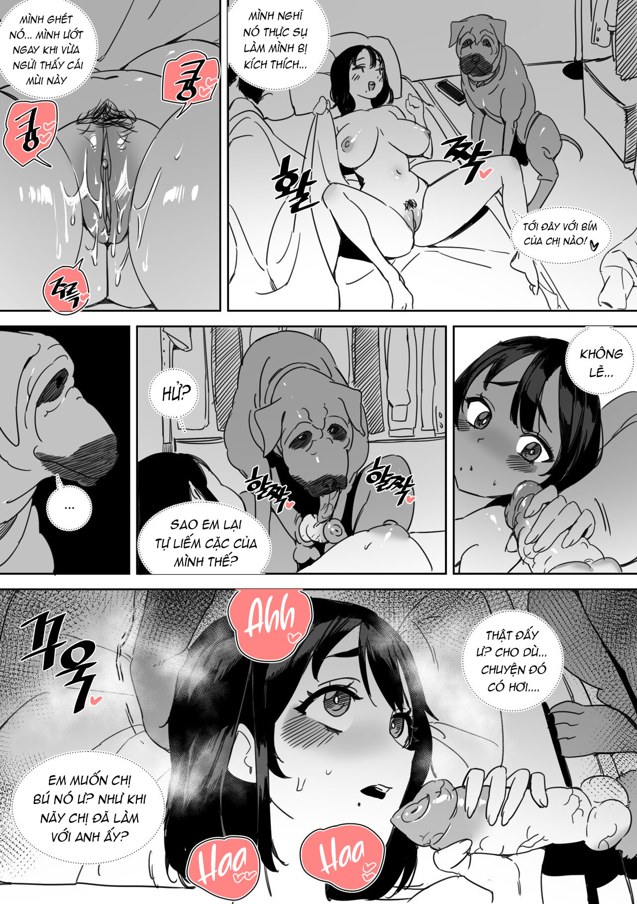 Đọc truyện hentai Phim hoạt hình về việc bị chó của bạn gái NTR'd - Oneshot
