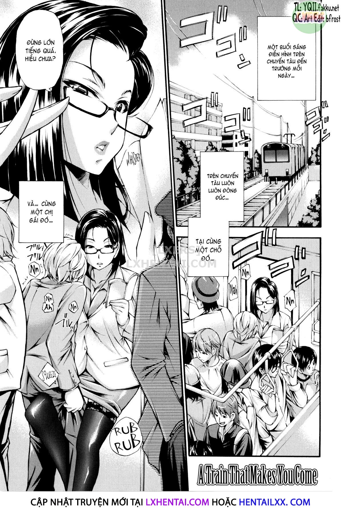 Đọc truyện hentai Houkei Nama Ijiri + Bonus Leaflet - Chap 4 - Chuyến tàu làm ta ra