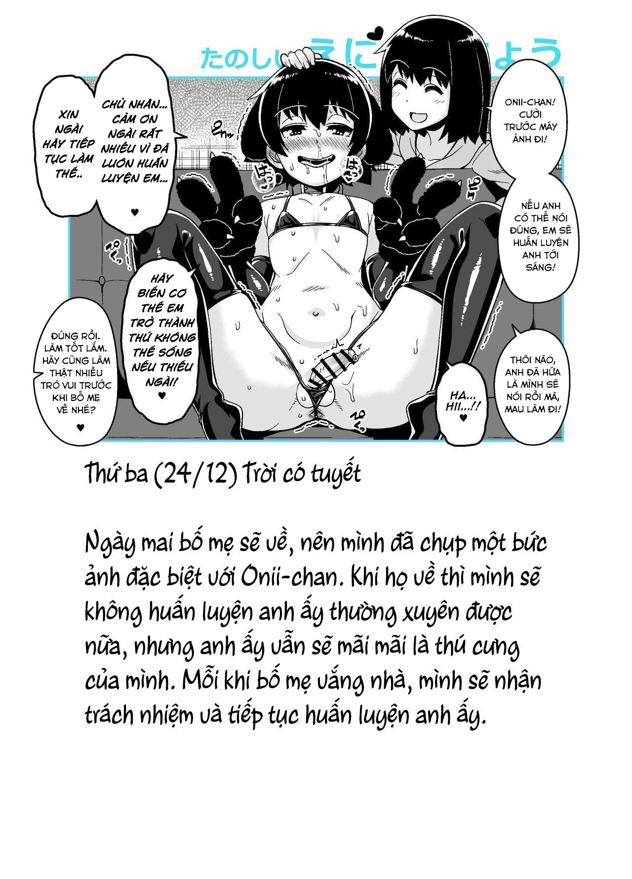 Đọc truyện hentai Nhật kí huấn luyện Onii-chan - Oneshot