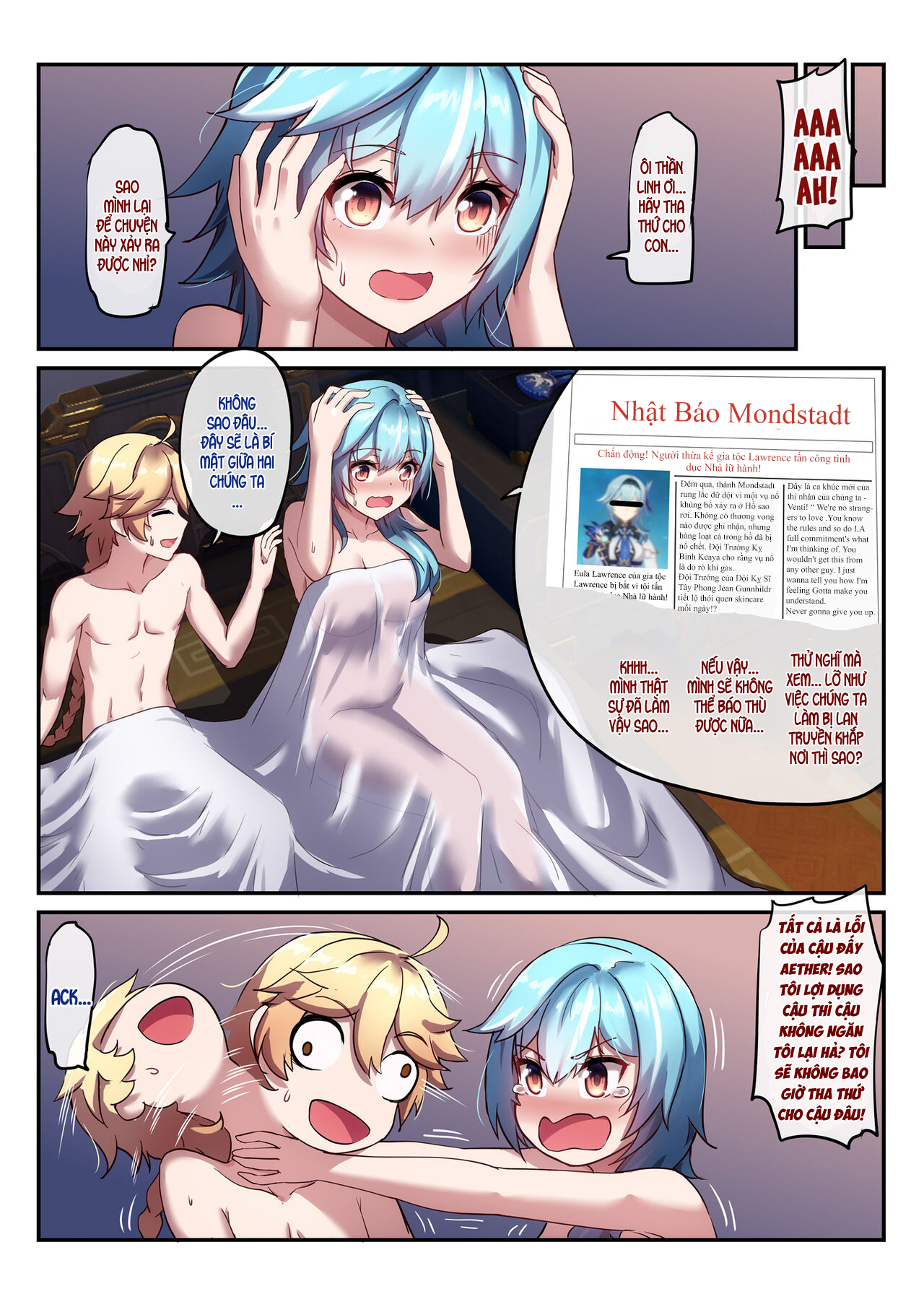 Đọc truyện hentai Eula say rượu - Oneshot nuột