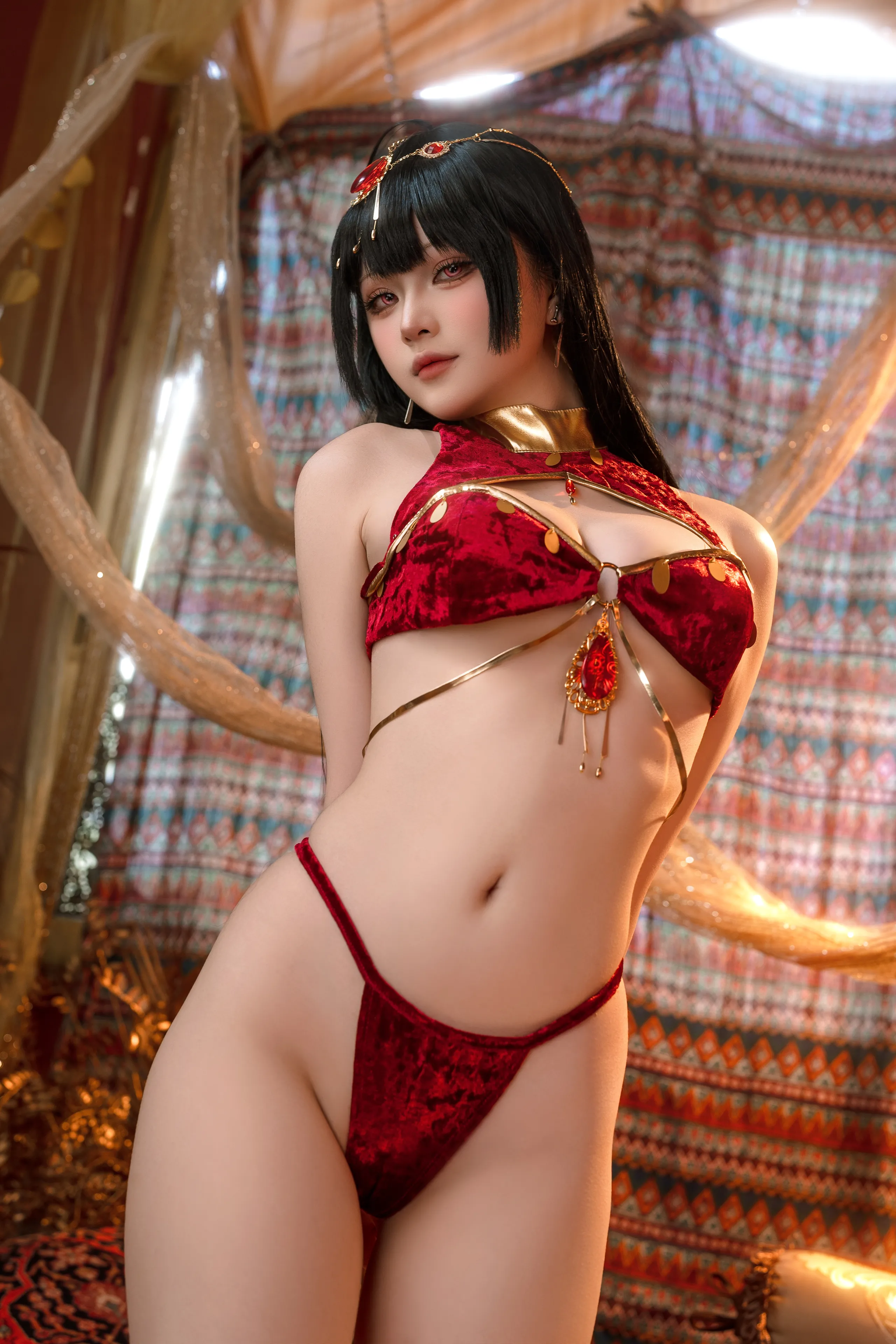Đọc truyện hentai Tuyển tập Albums siêu phẩm Cosplay - Chap 1018 - Yuyu - Azur Lane Big Phoenix Dancer New Year Special
