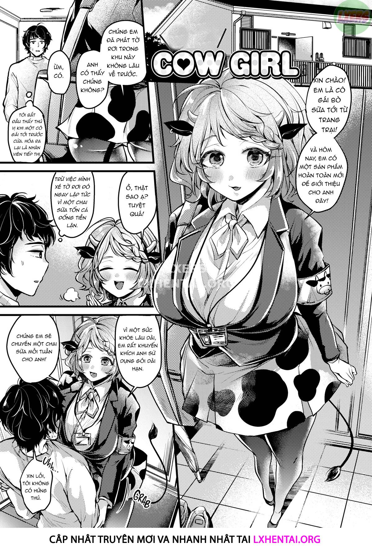 Đọc truyện hentai Ngất ngây ngọt ngào nóng bỏng - Chap 6 - Happiness Delivery! ❤ Cow Girl