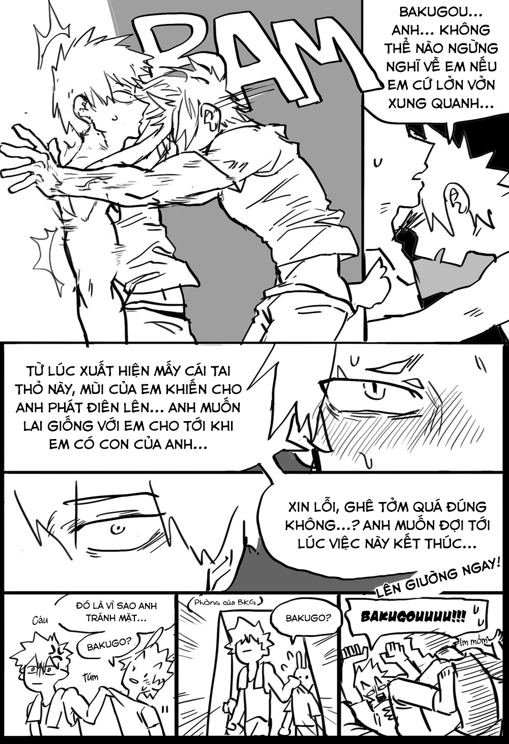 Đọc truyện hentai Kirishima biến thành thỏ rồi!!! - Oneshot