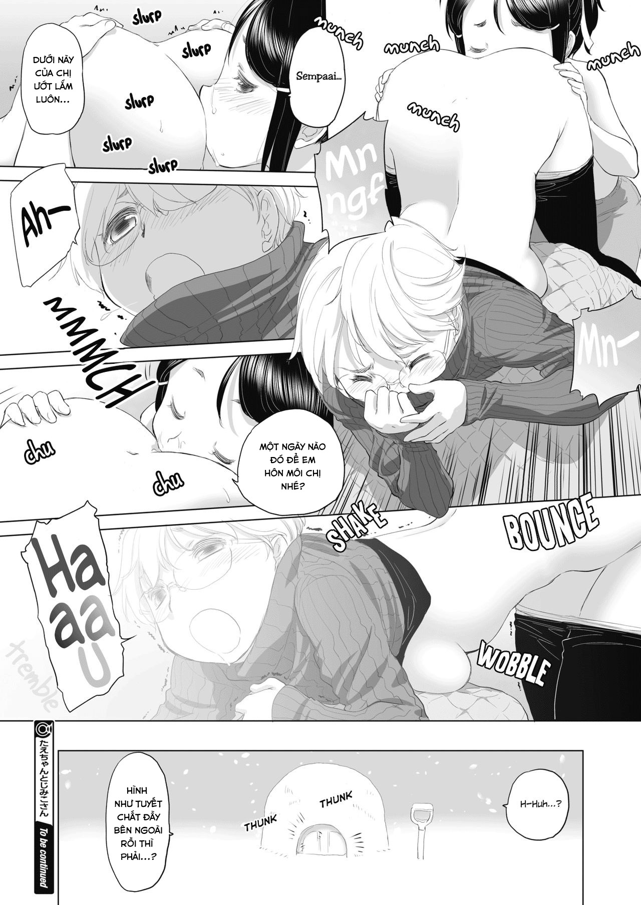 Đọc truyện hentai Tae-chan and Jimiko-san - Chap 3: Snow hut