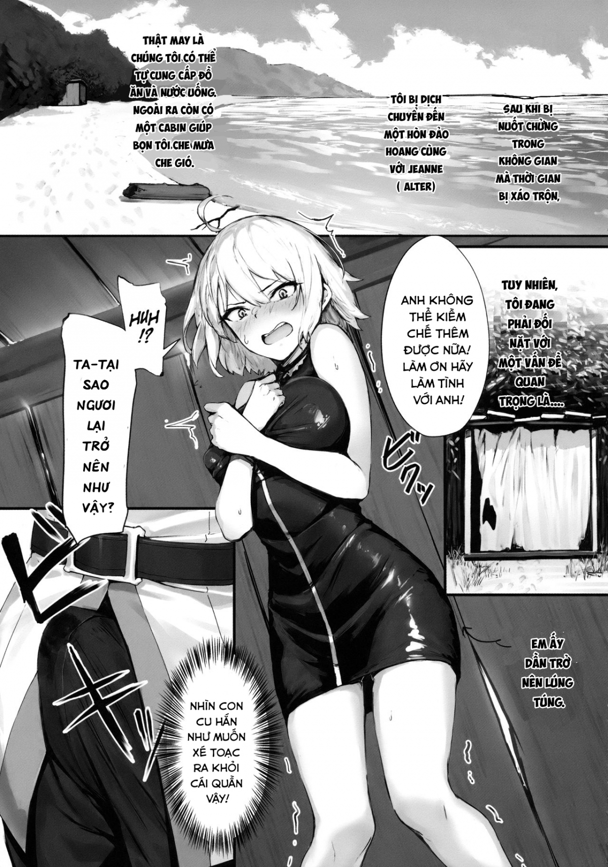 Đọc truyện hentai Cuộc sống hàng ngày của tôi trên đảo không người cùng Jeanne. - Oneshot