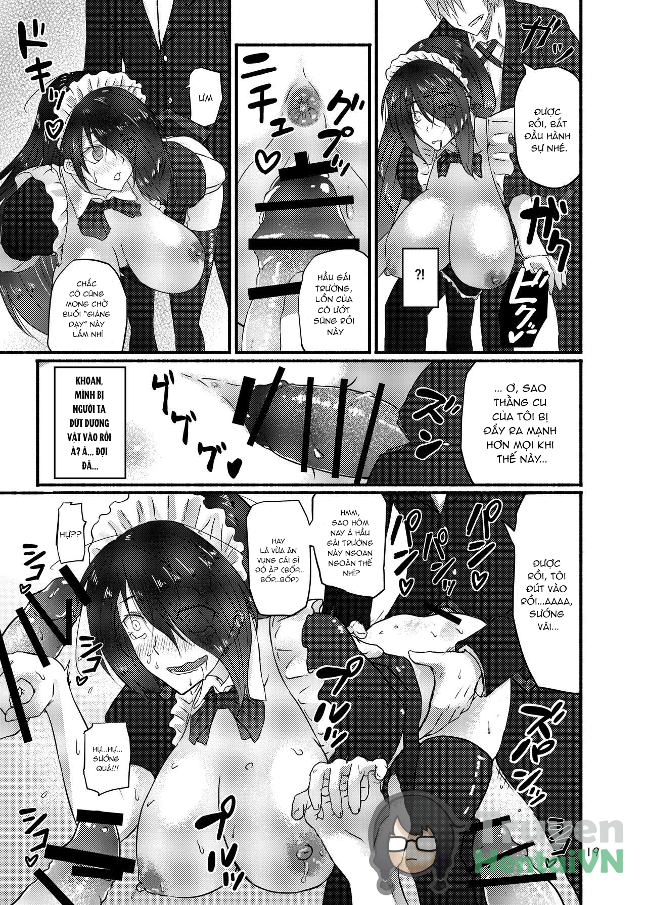 Đọc truyện hentai Futsuu no Inkya no JK Datta kedo, Maid ni Sarete, Makasare Haramasare Shussan Saserarete Bitch ni Naremashita! - Oneshot