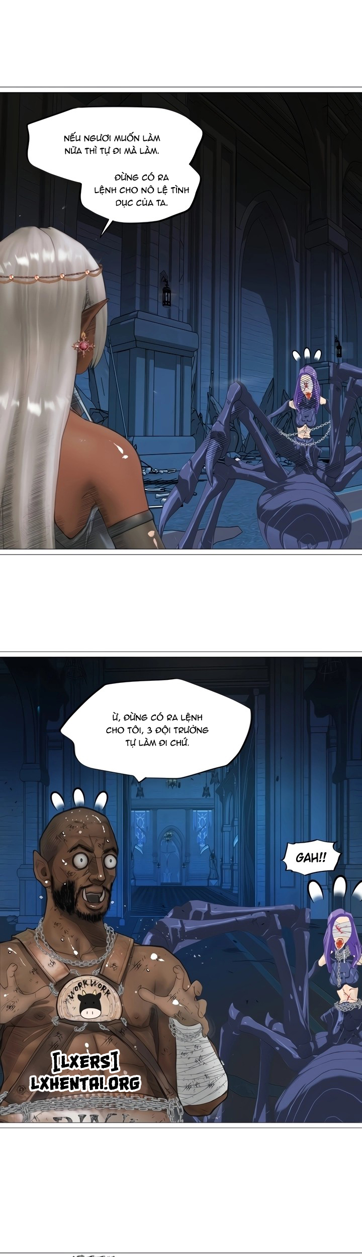 Đọc truyện hentai Nữ Hoàng Dark Elf Và Nô Lệ Orc - Chap 23