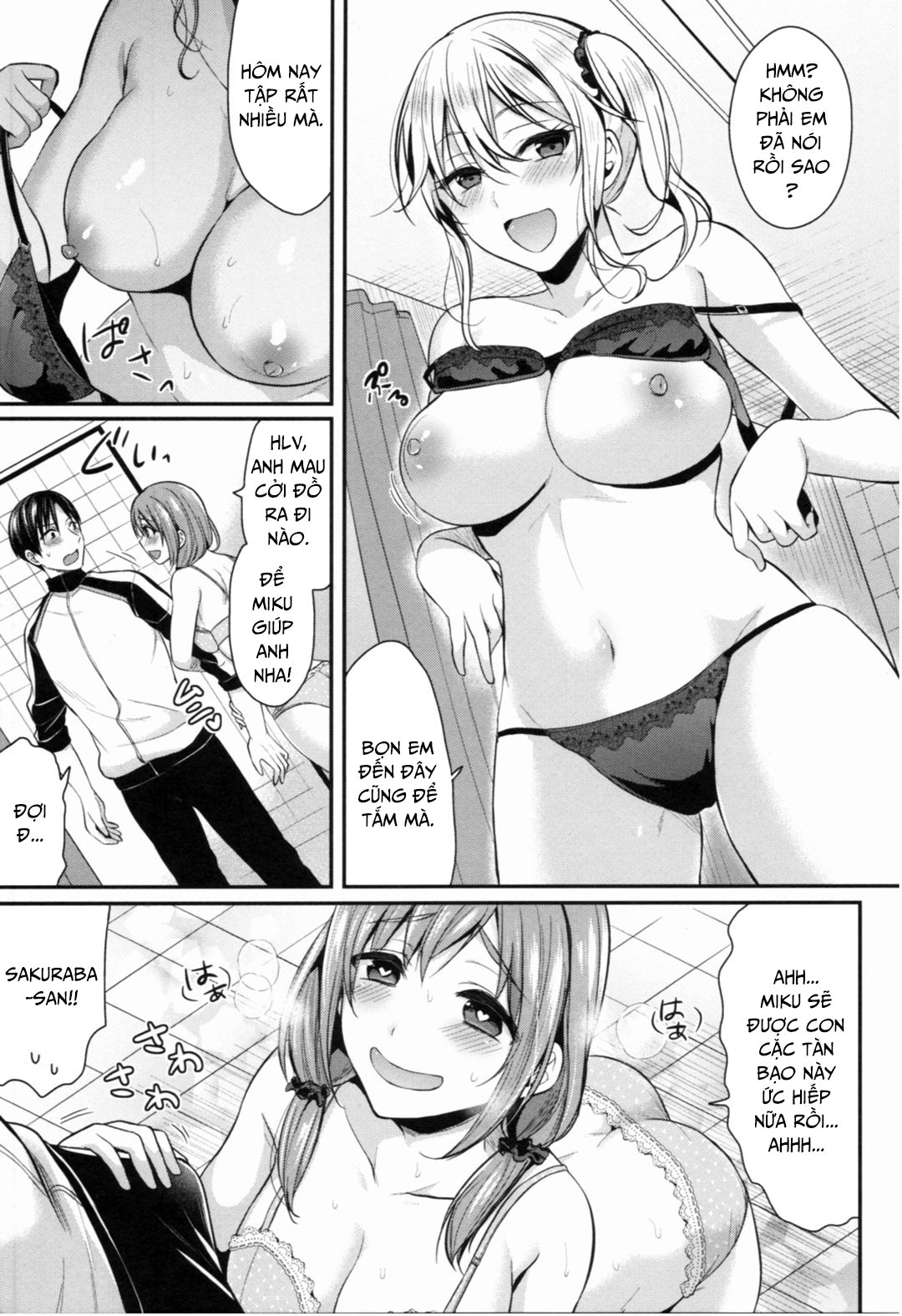Đọc truyện hentai Joshi Rikujoubu Harem Training - Chap 6