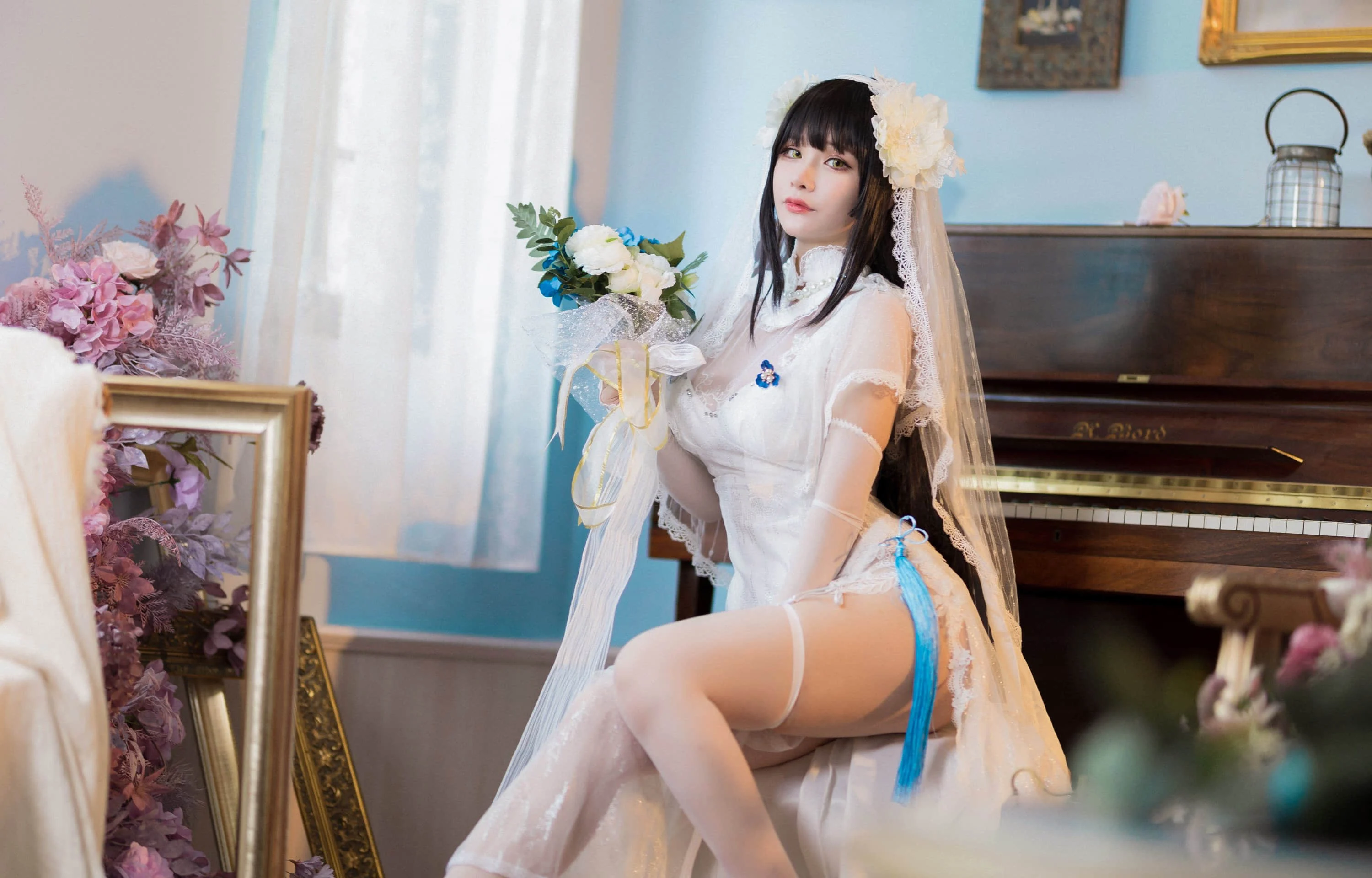 Đọc truyện hentai Tuyển tập Albums siêu phẩm Cosplay - Chap 827 - Qianyu - Yan Newlywed Sexy Bride