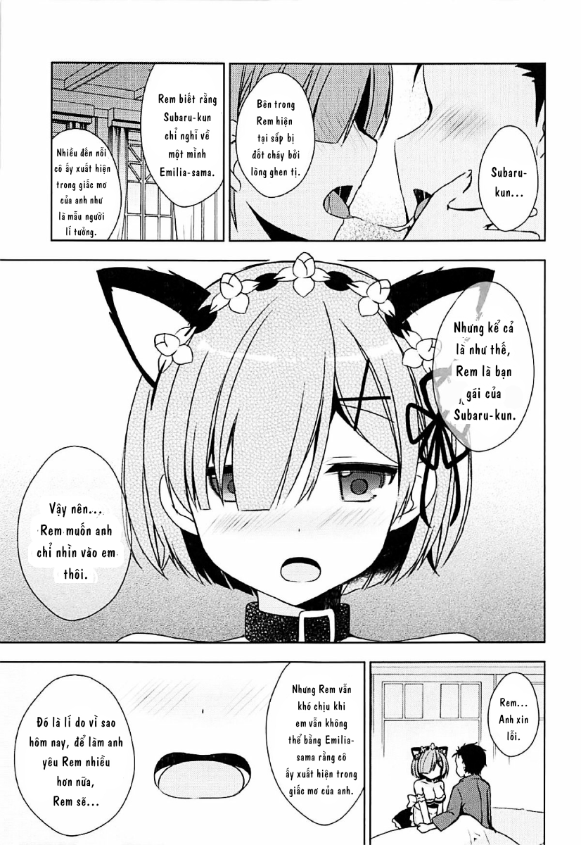 Đọc truyện hentai Em Là Chú Mèo Dâm Đãng Của Anh ! (Re: Zero Kara Hajimeru Isekai Seikatsu) - Oneshot