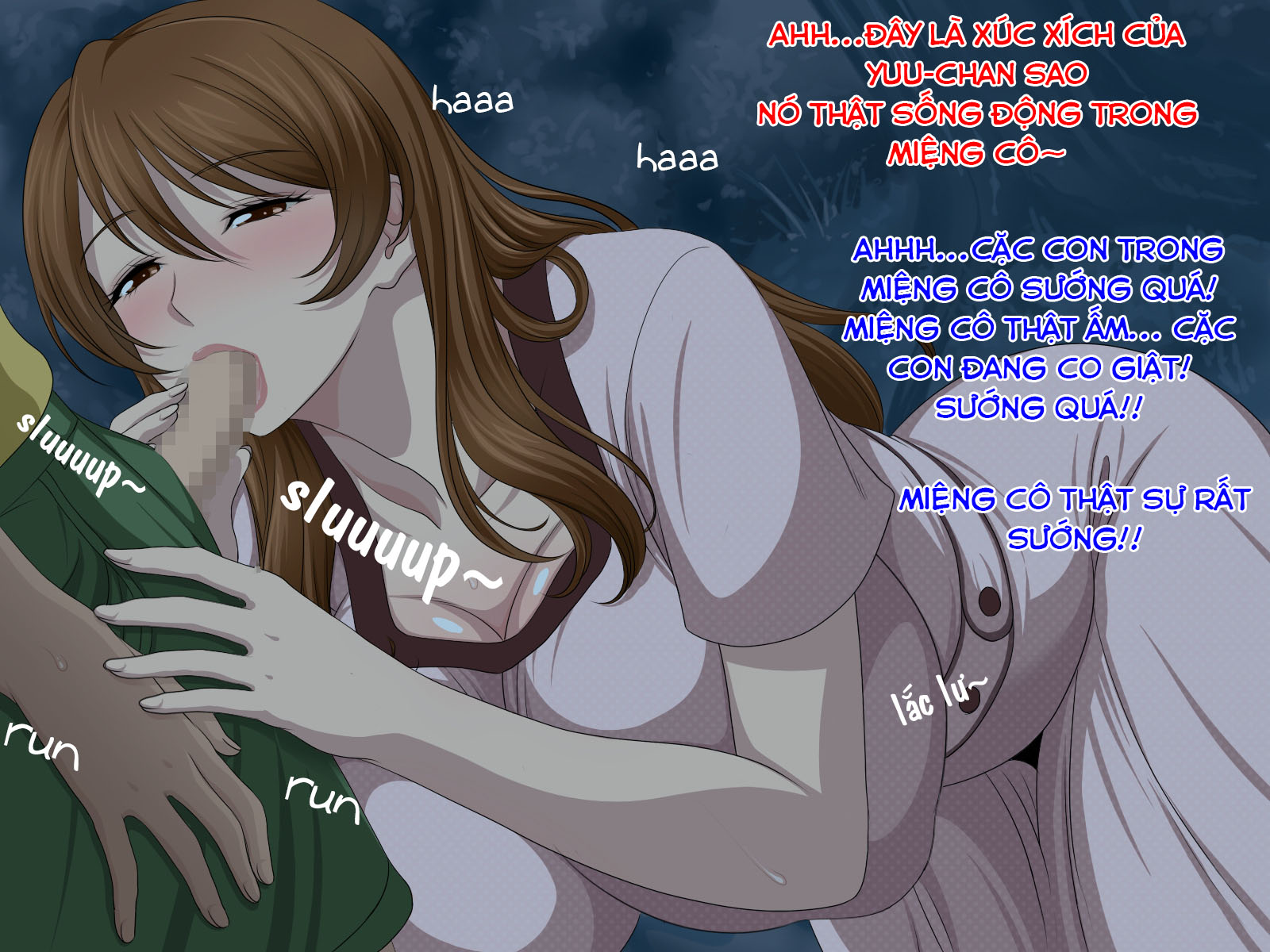 Đọc truyện hentai Oba-san to Oikko no Love Love Haramase Natsuyasumi - Chap 5