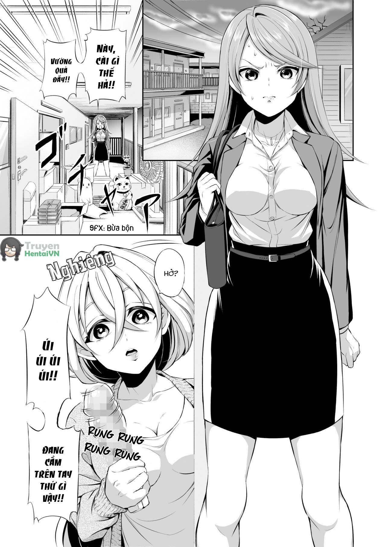 Đọc truyện hentai Ryoujoku Shokushu no Bathroom ~Ayashige na Otonari-san ni Moratta no wa Shokushu deshita~ - Oneshot