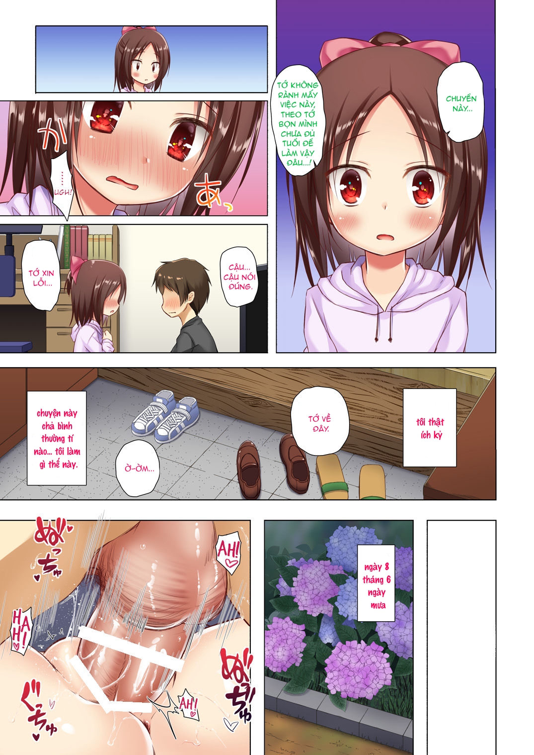 Đọc truyện hentai Nhật ký của Sakura - Chap 2: Em có thai rồi...
