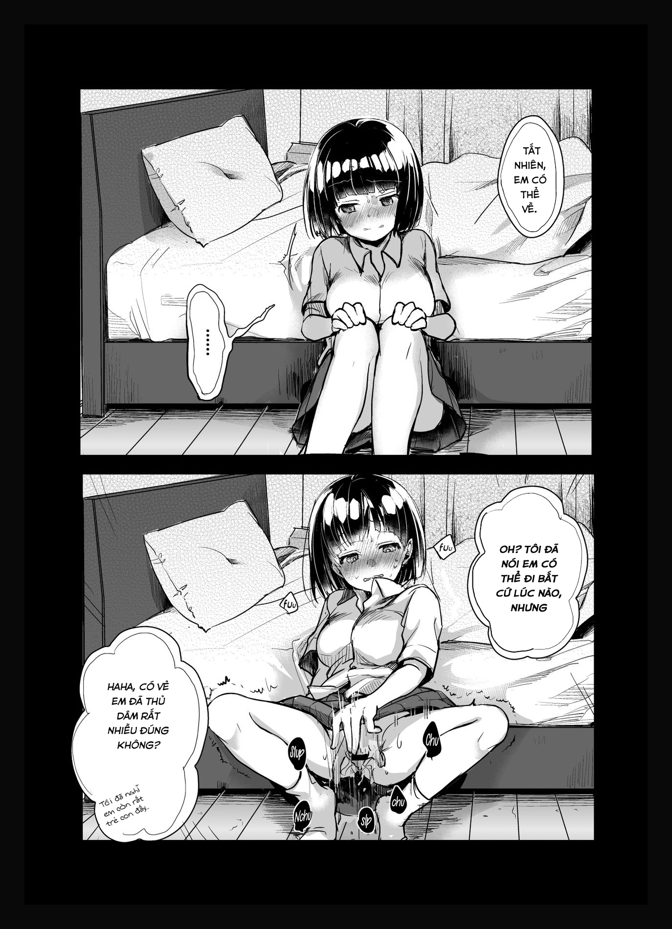 Đọc truyện hentai Một cô gái cảm thấy tốt khi đi học cùng một trường luyện thi - Chap 2