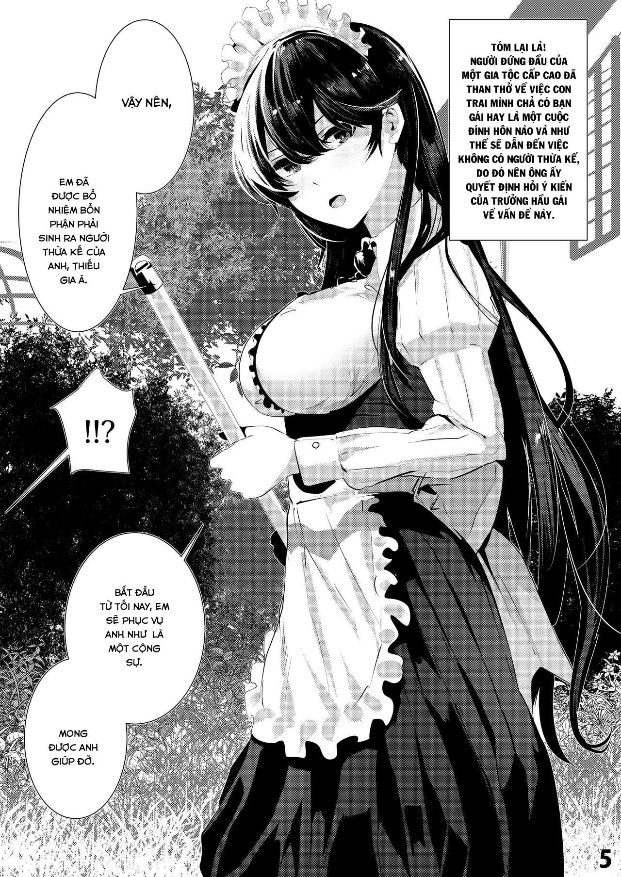 Đọc truyện hentai Maguro Maid to Shikotama Ecchi - Oneshot