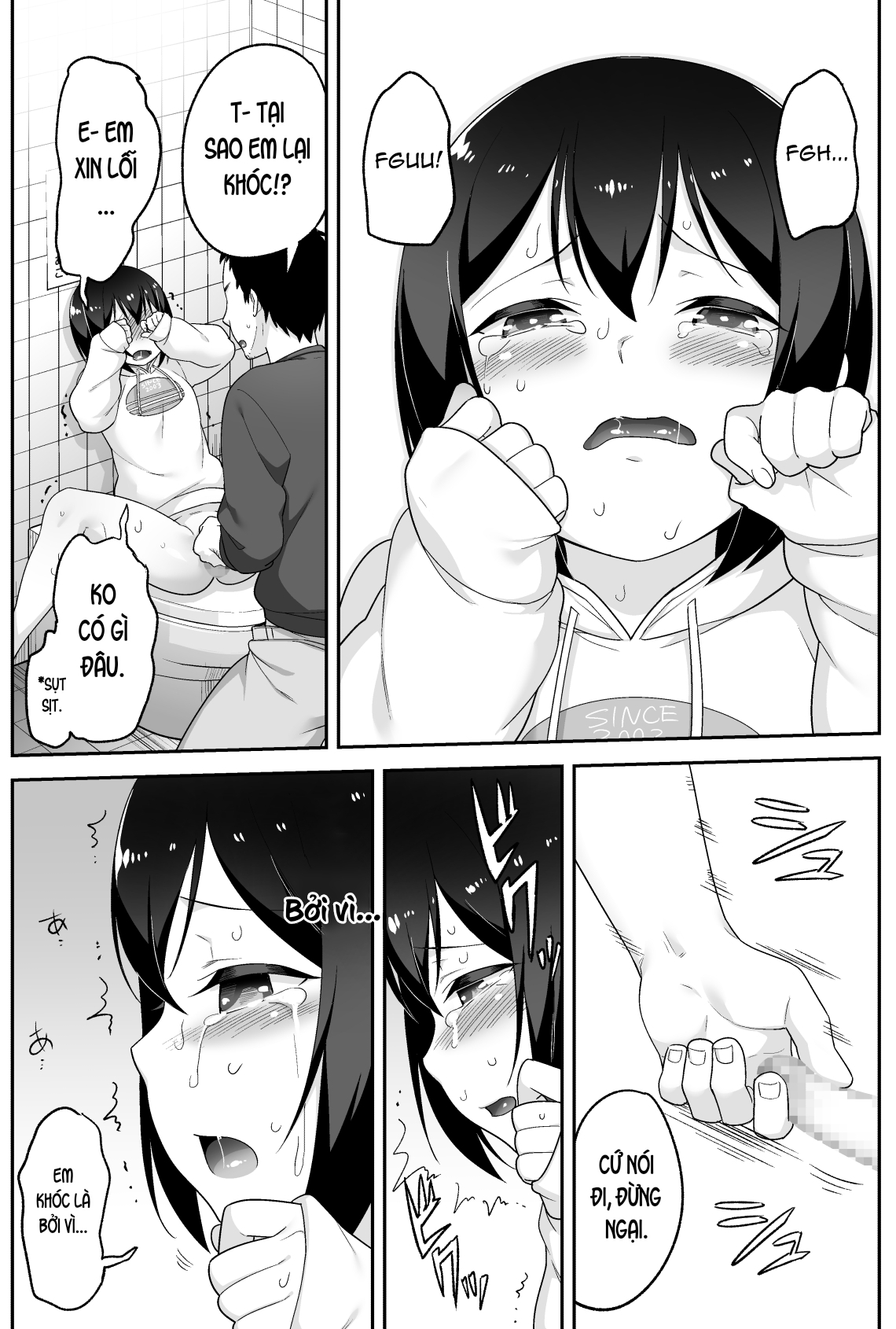 Đọc truyện hentai Anh bảo vệ may mắn và em học sinh xui xẻo. - Chap 5: Yêu anh, yêu em 3000.