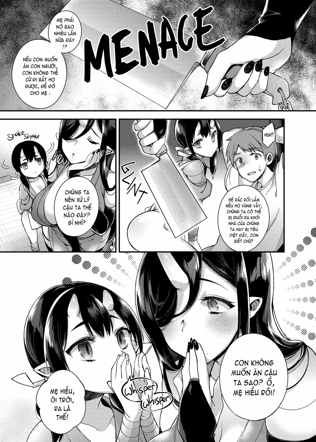 Đọc truyện hentai Hitonarazaru Oyomesama (Trọn bộ) - Chap 2: Mating with Oni - Daughter