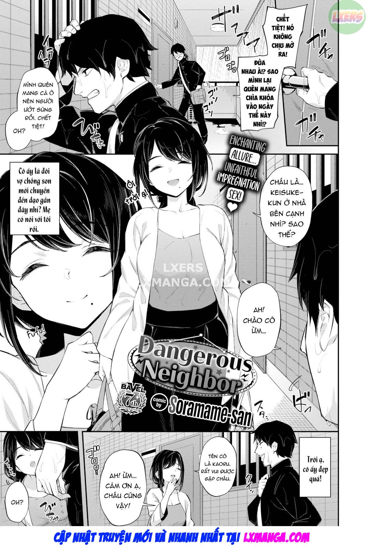Đọc truyện hentai Hàng xóm nguy hiểm - Oneshot