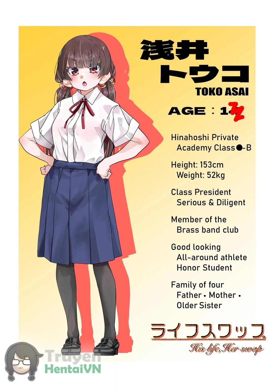 Đọc truyện hentai His life, Her swap: The Case of Toko Asai - Oneshot